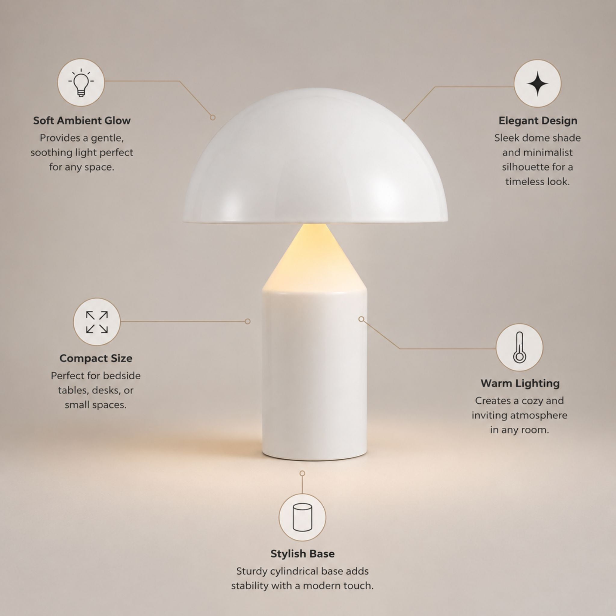The Minimalist Dome Table Lamp