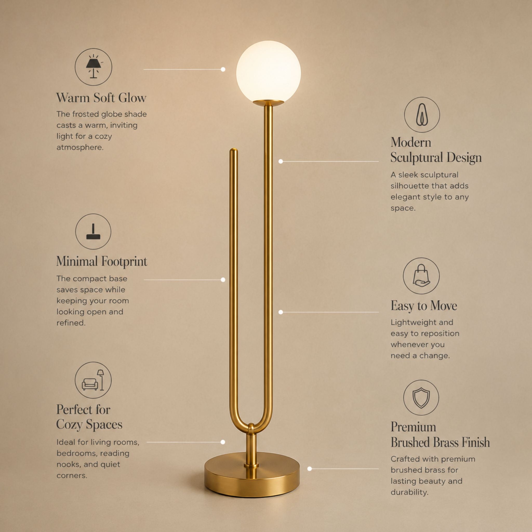 The Luna Globe Floor Lamp