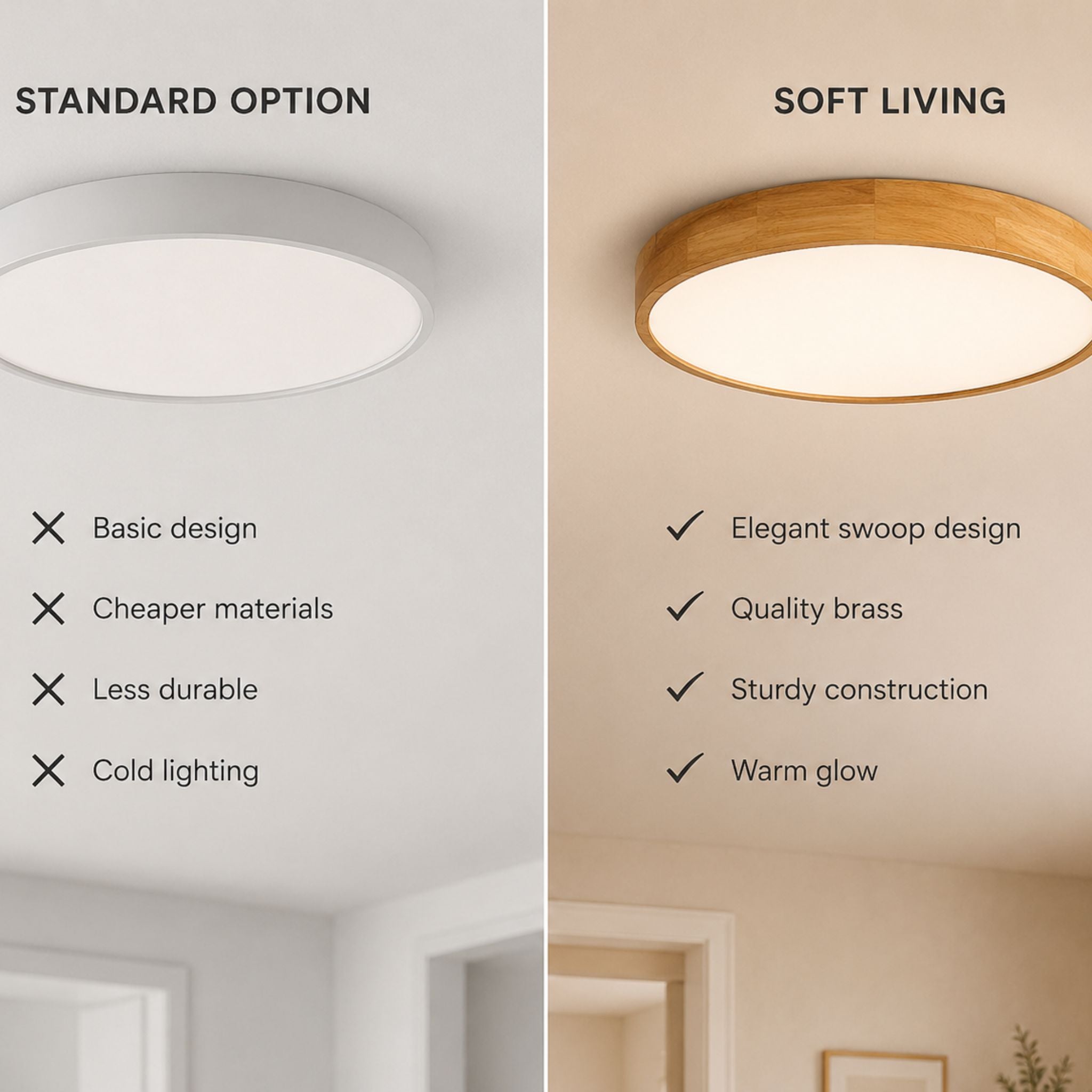 The Warm Geometry Ceiling Light