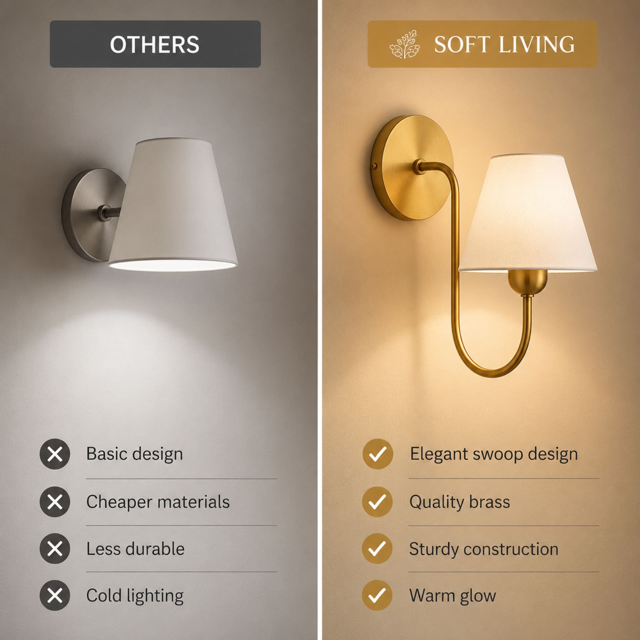 The Graceful Curve Sconce