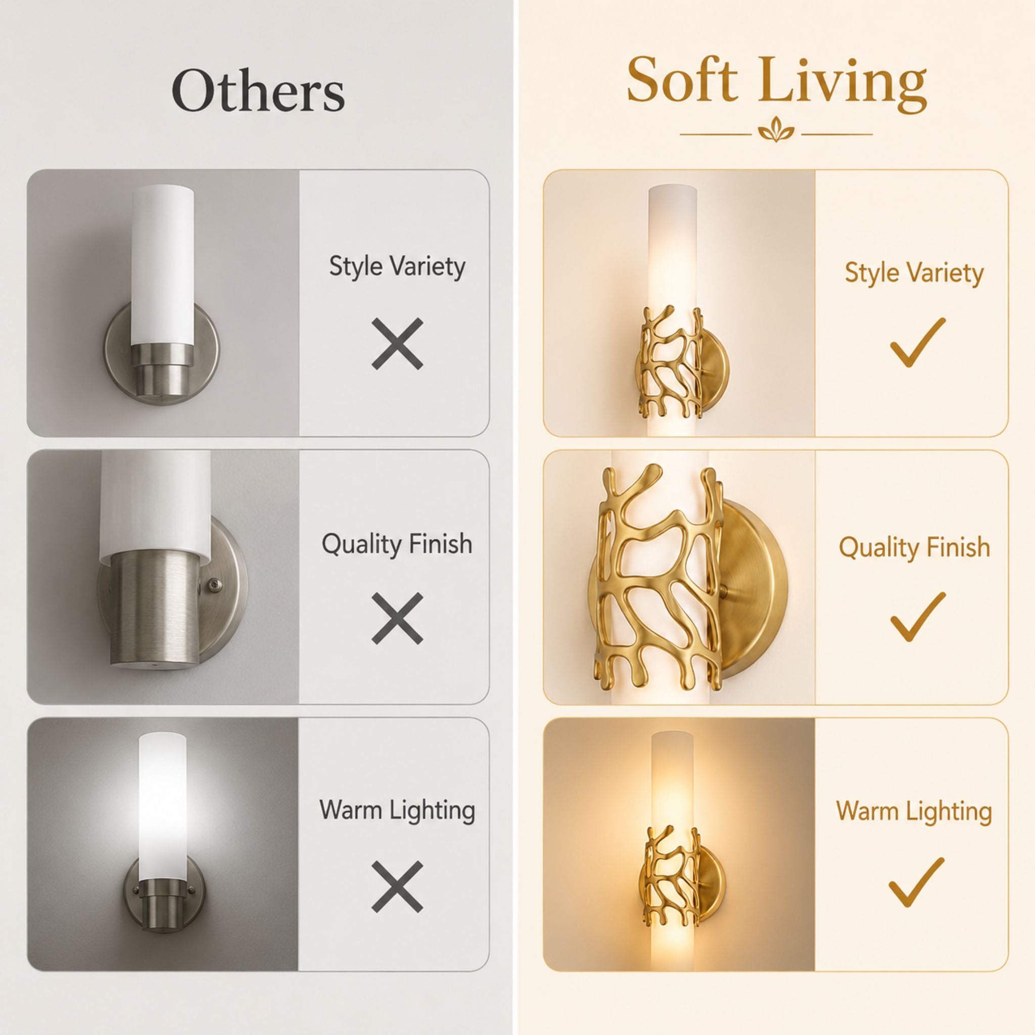 The Golden Reef Wall Light