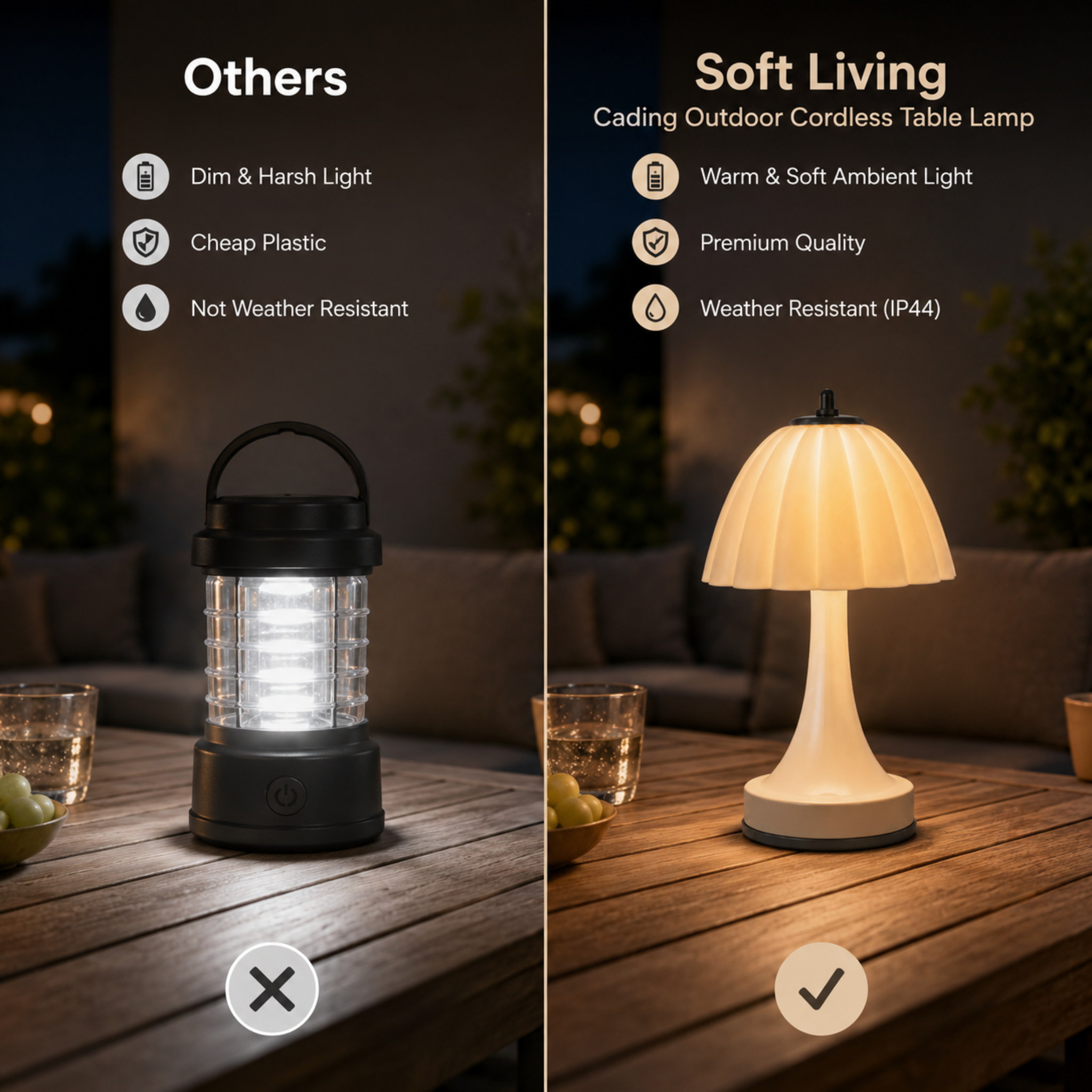 The Outdoor Dinner Cordless Lamp
