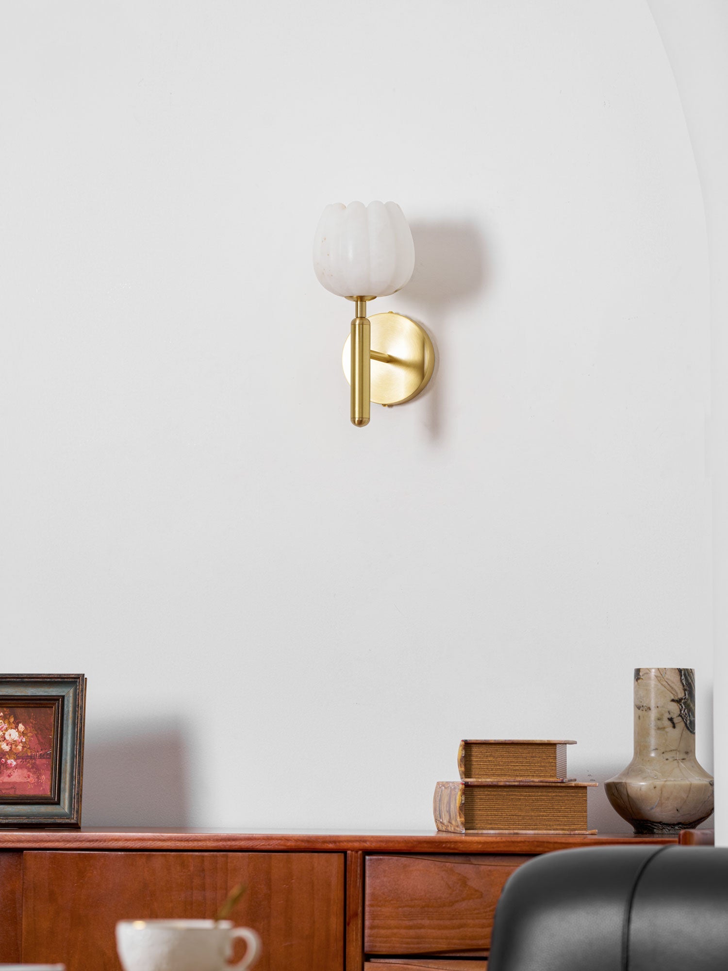 The Alabaster Bloom Wall Light