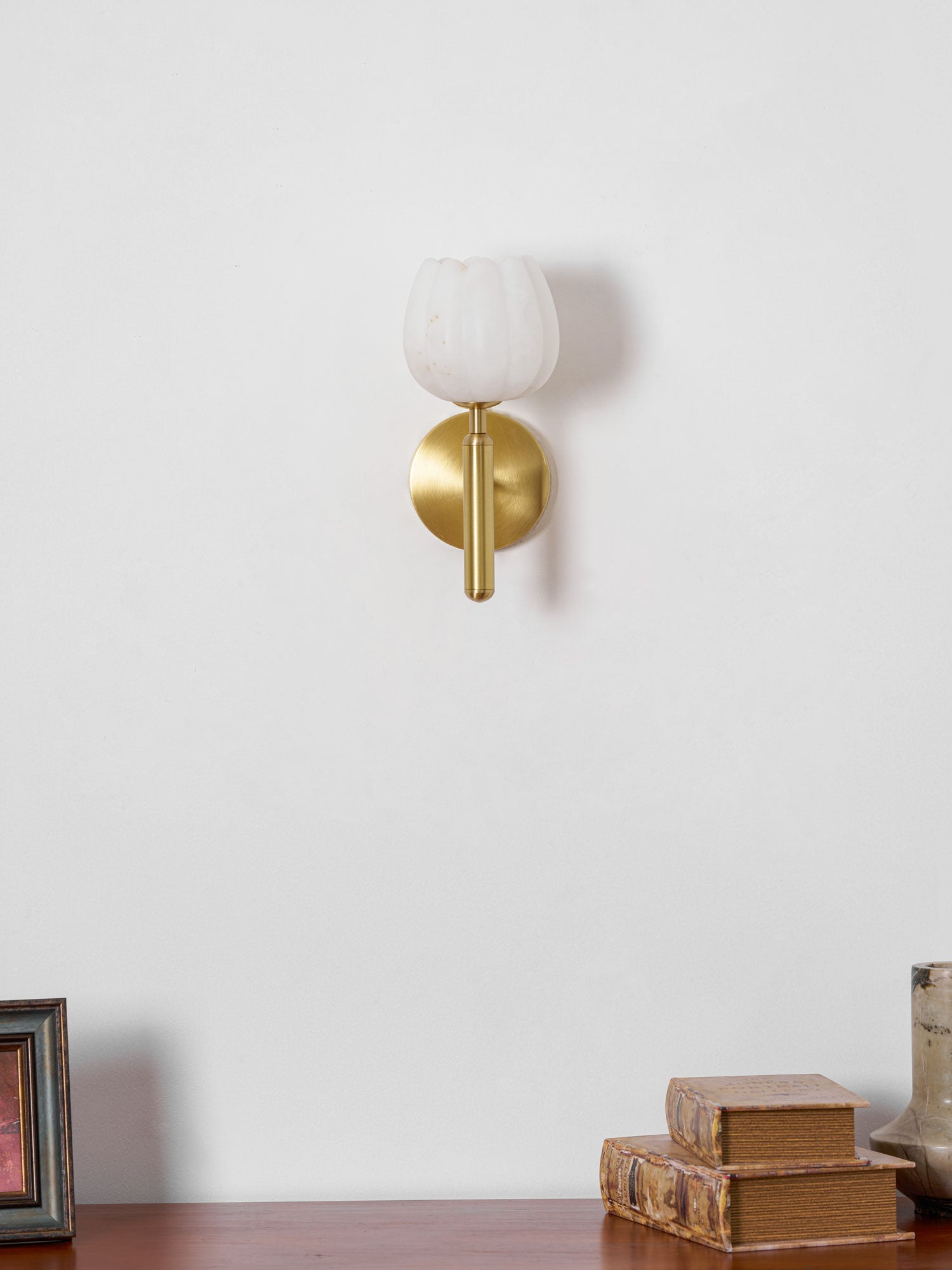 The Alabaster Bloom Wall Light