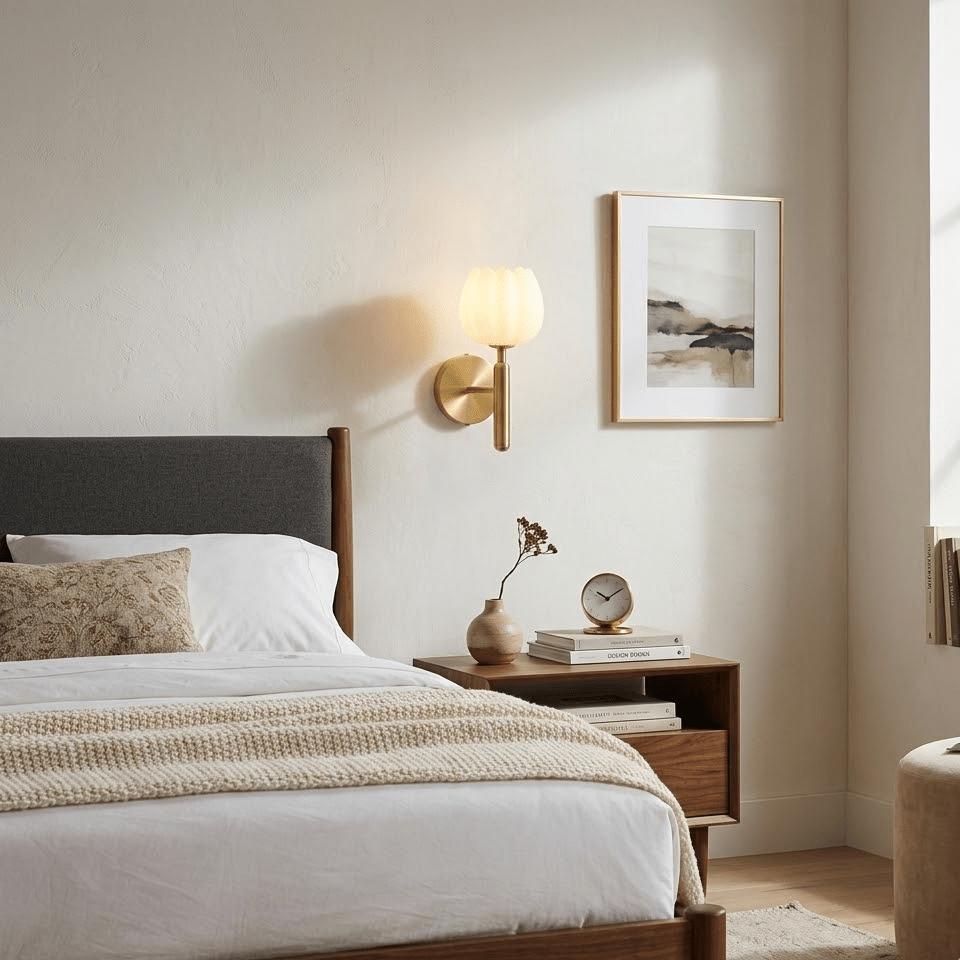 The Alabaster Bloom Wall Light