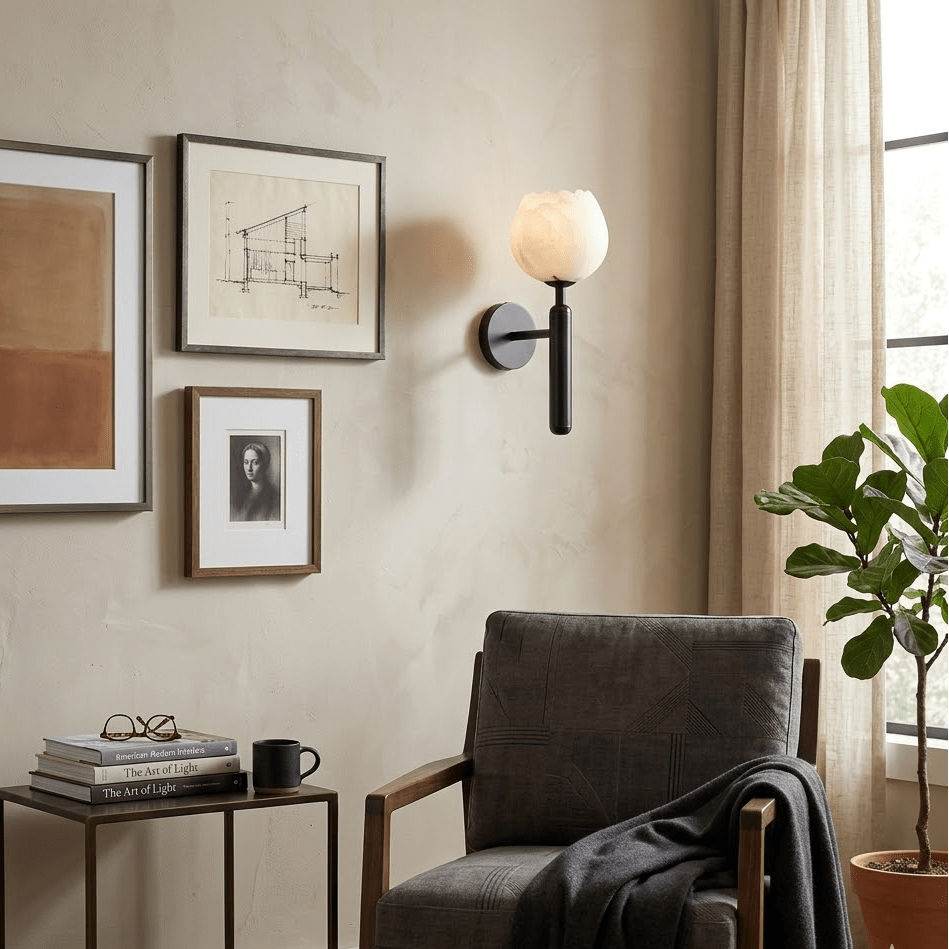The Alabaster Bloom Wall Light