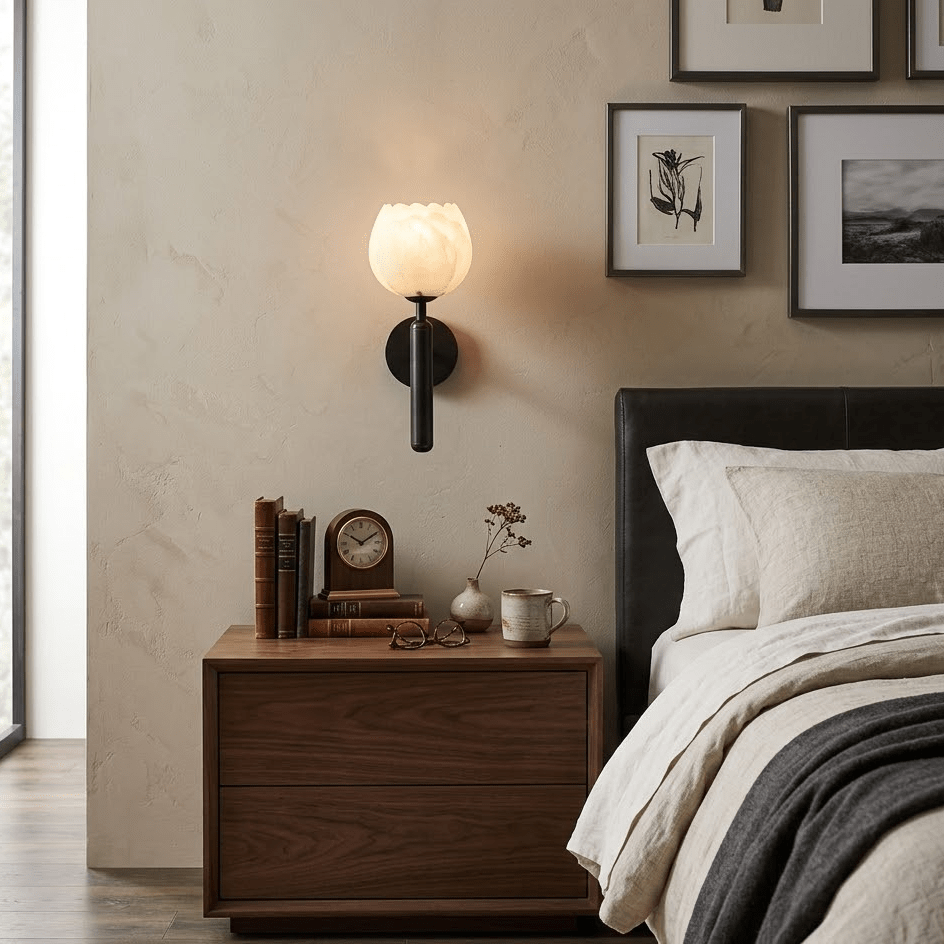The Alabaster Bloom Wall Light