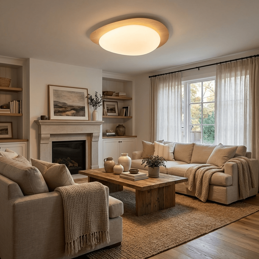 The Soft Pebble Ceiling Light