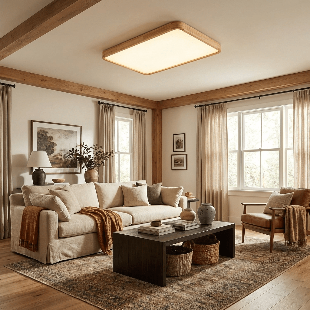 The Warm Geometry Ceiling Light