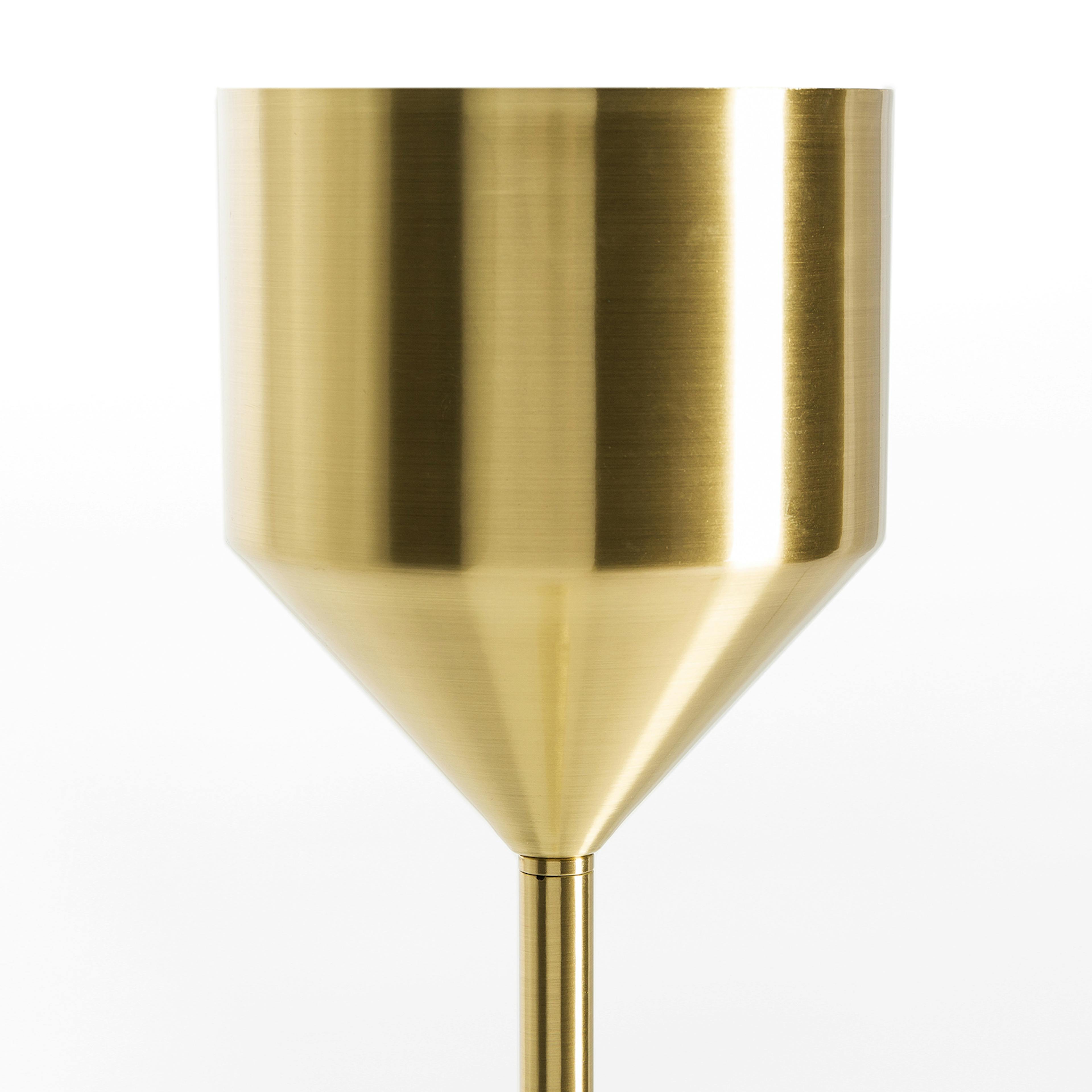 The Corner Glow Brass Floor Lamp