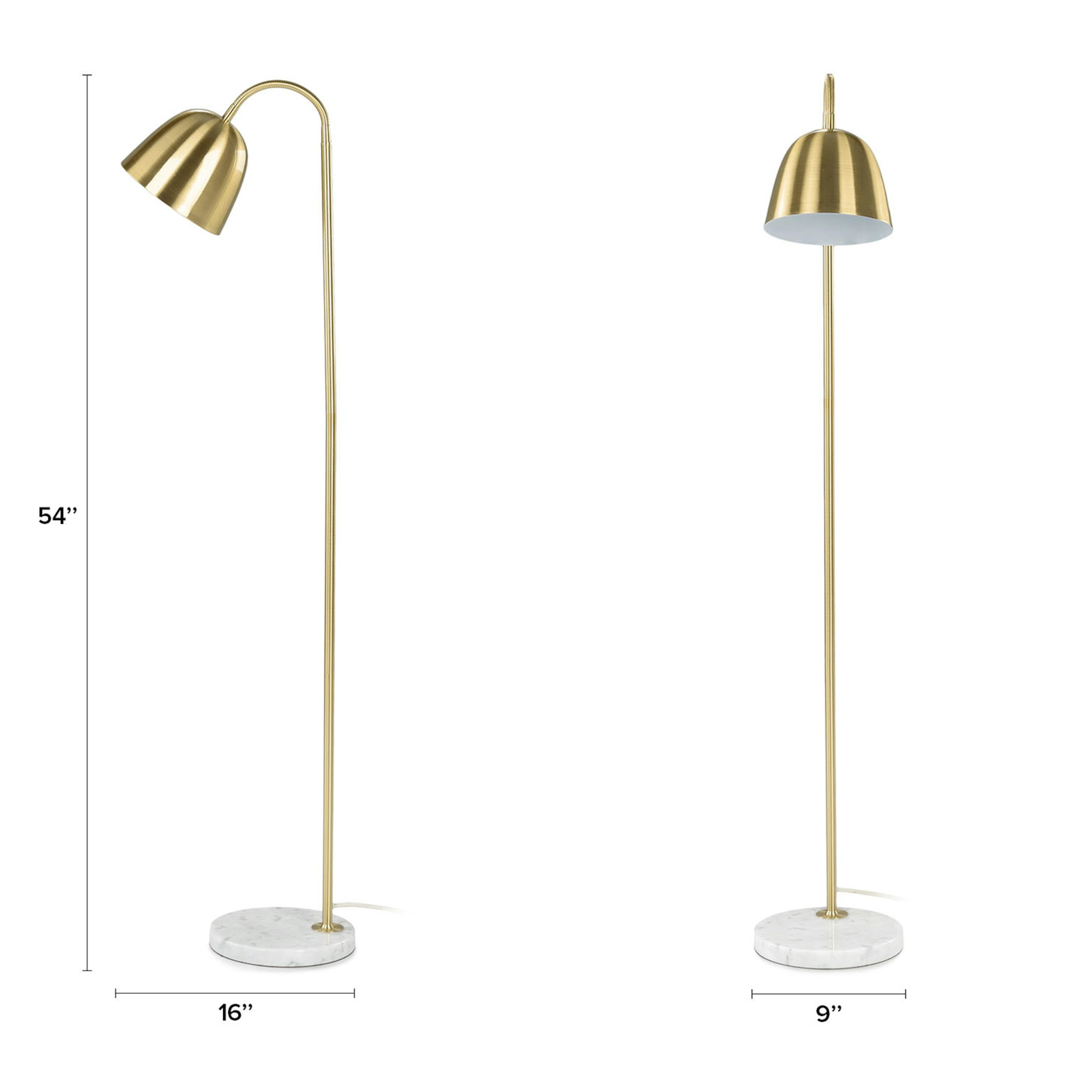 The Reading Corner Brass Floor Lamp