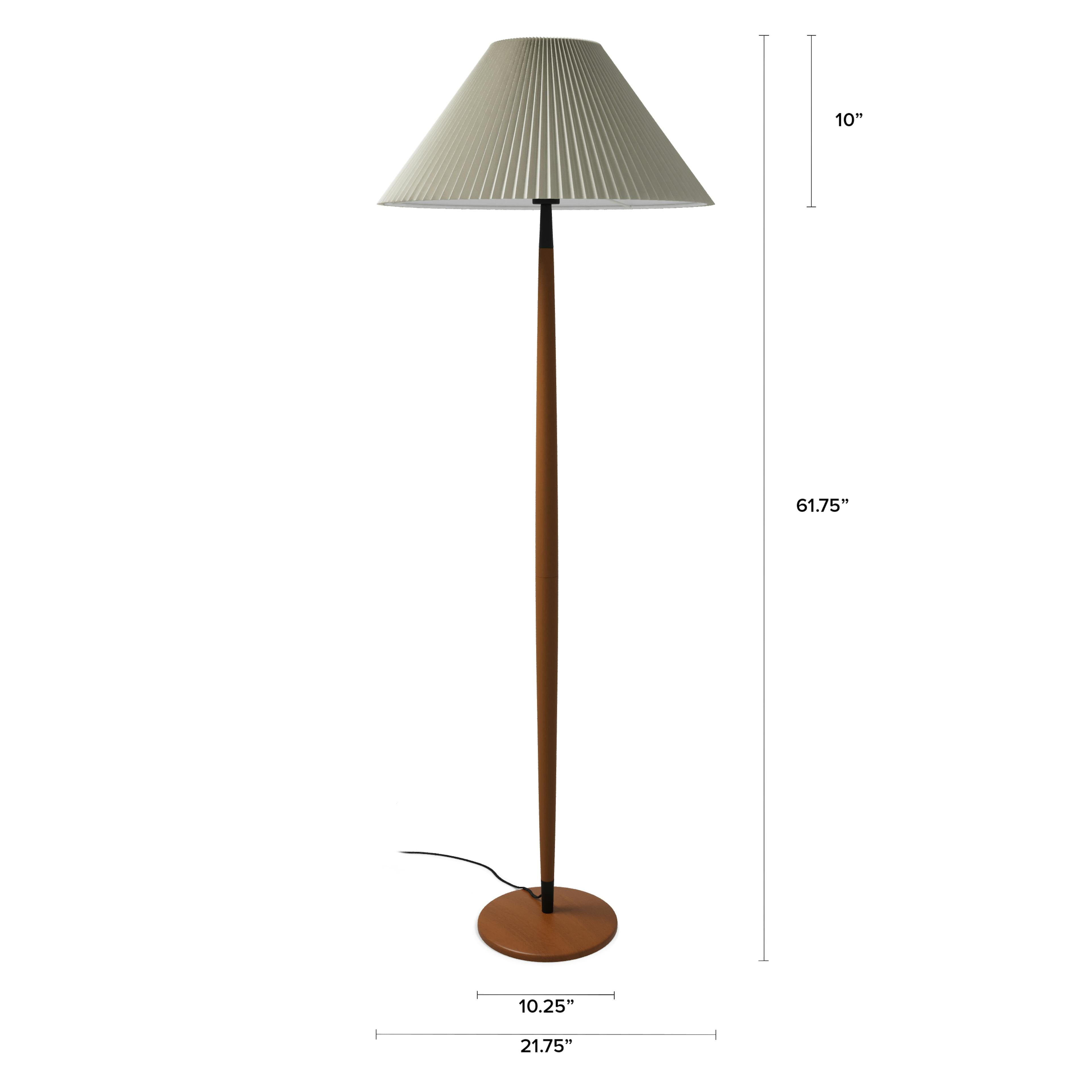 The Walnut Reading Nook Floor Lamp