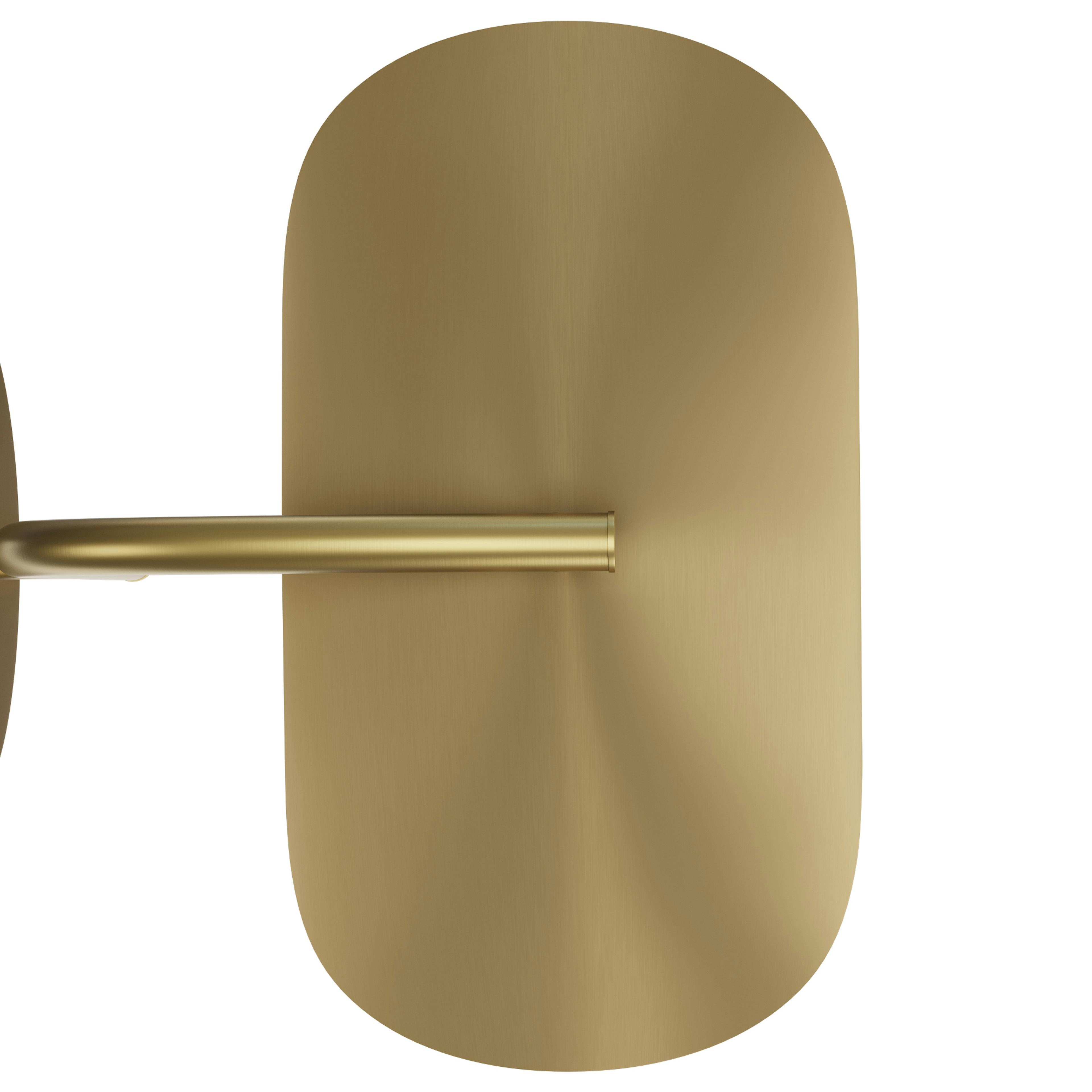 The Warm Glow Brass Sconce