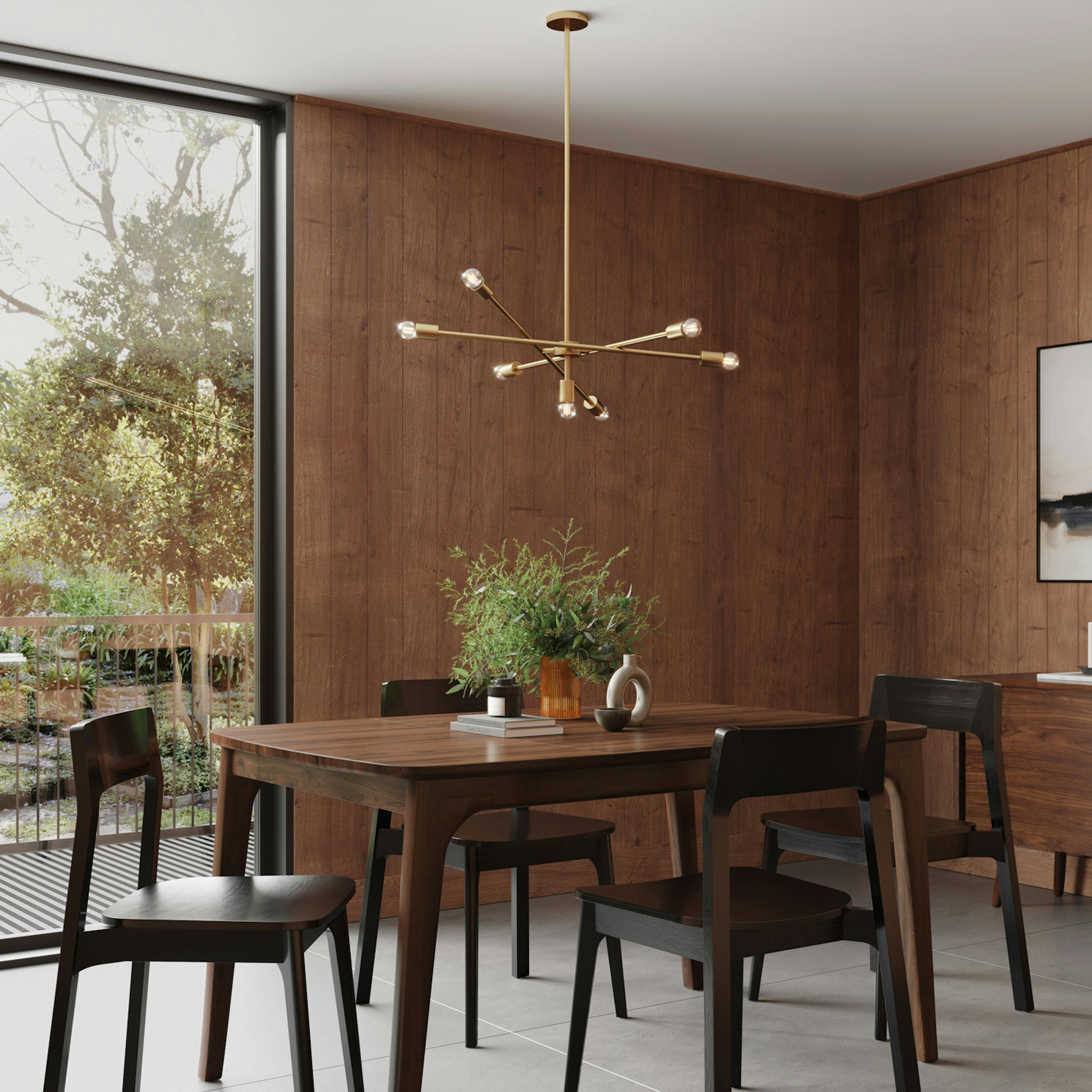 The Finished Room Brass Chandelier