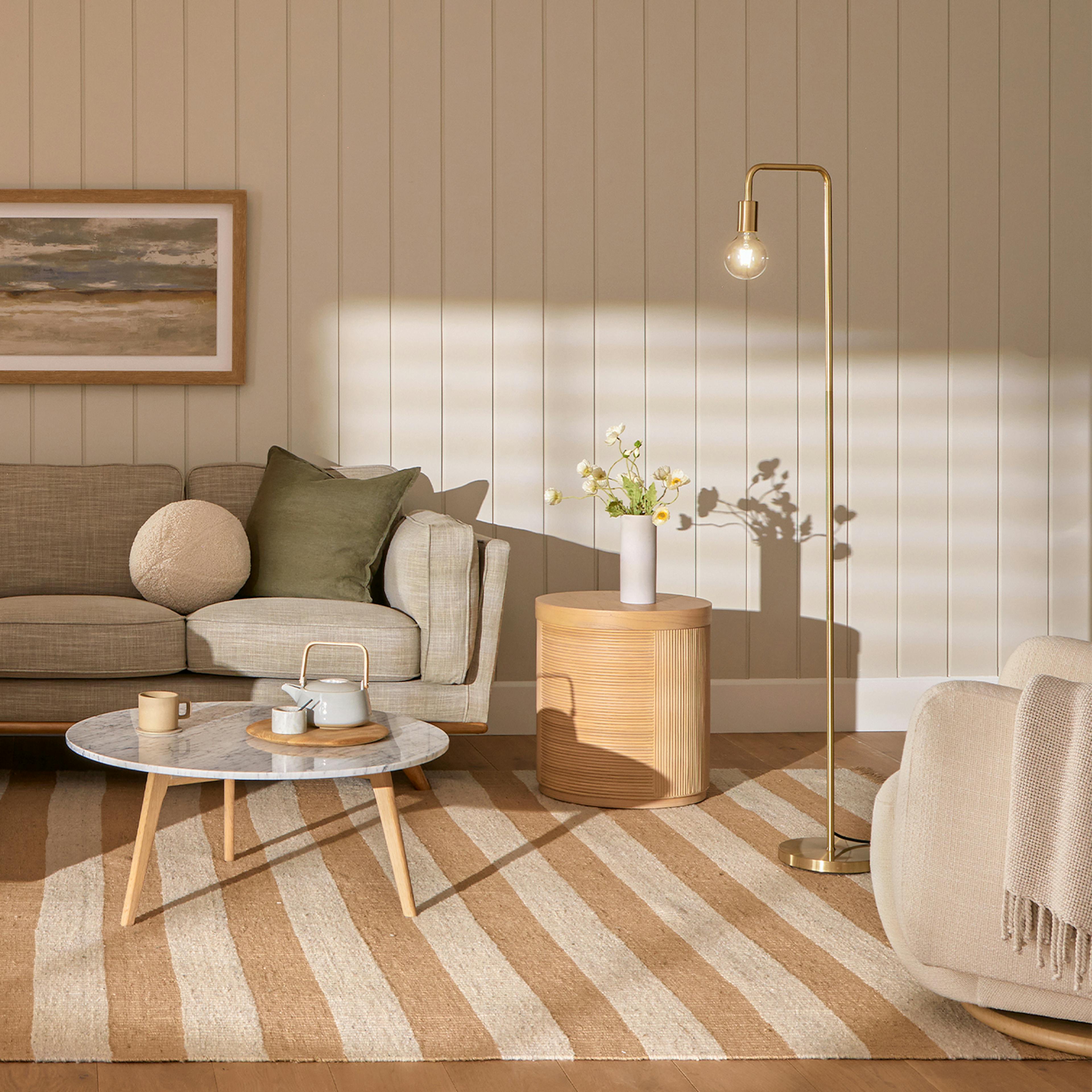 The Reading Corner Brass Floor Lamp