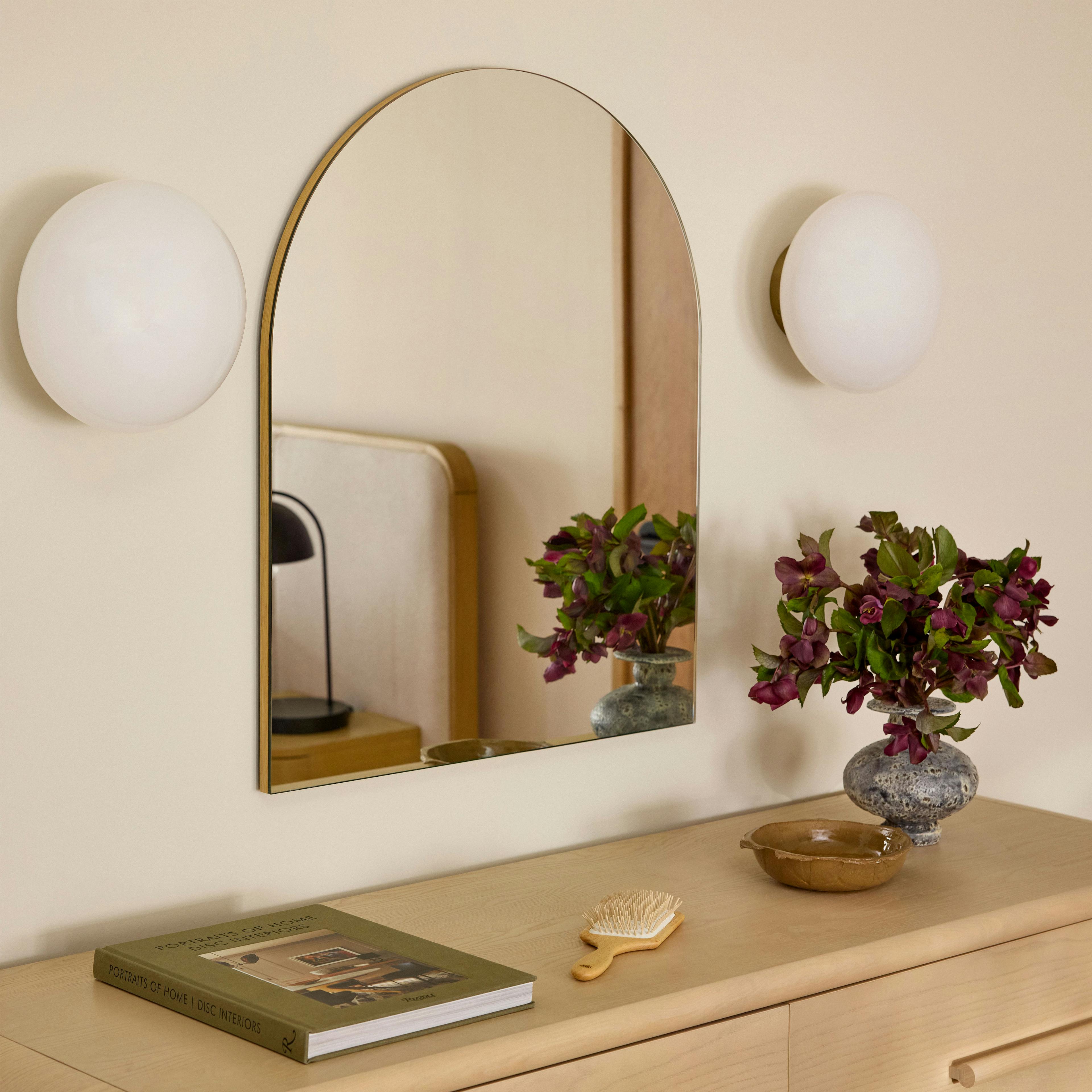 The Warm Glow Brass Sconce
