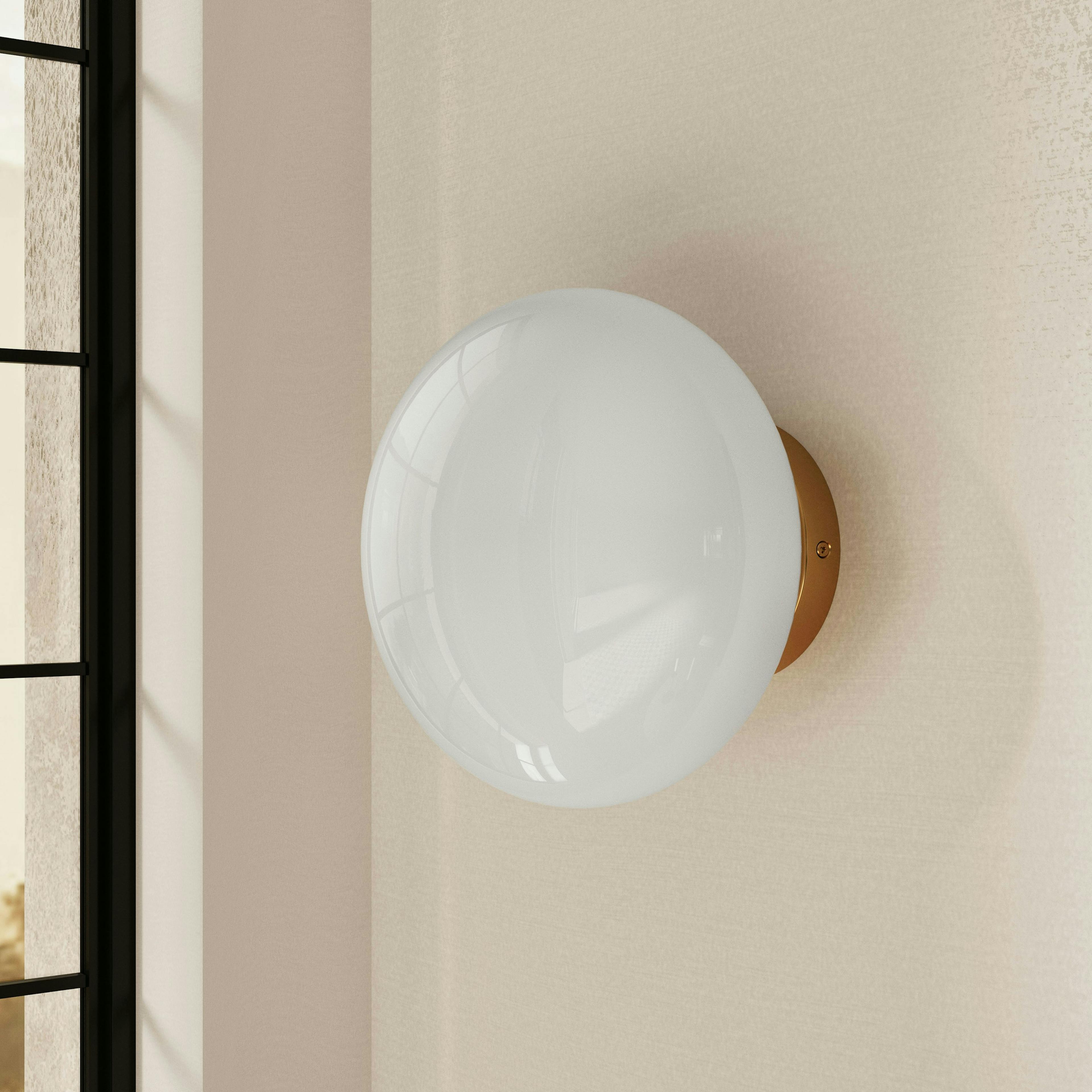 The Warm Glow Brass Sconce