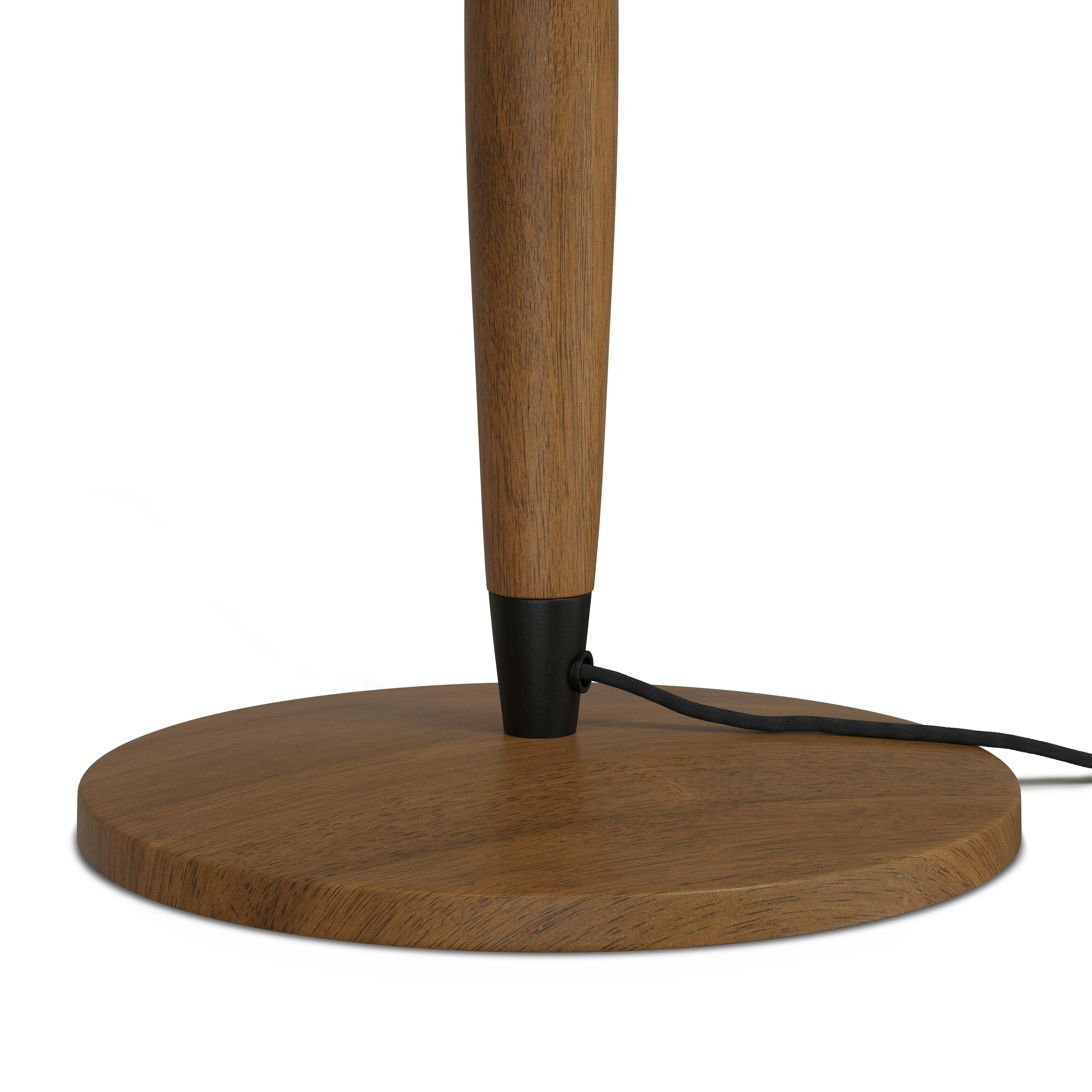 The Warm Glow Walnut Table Lamp