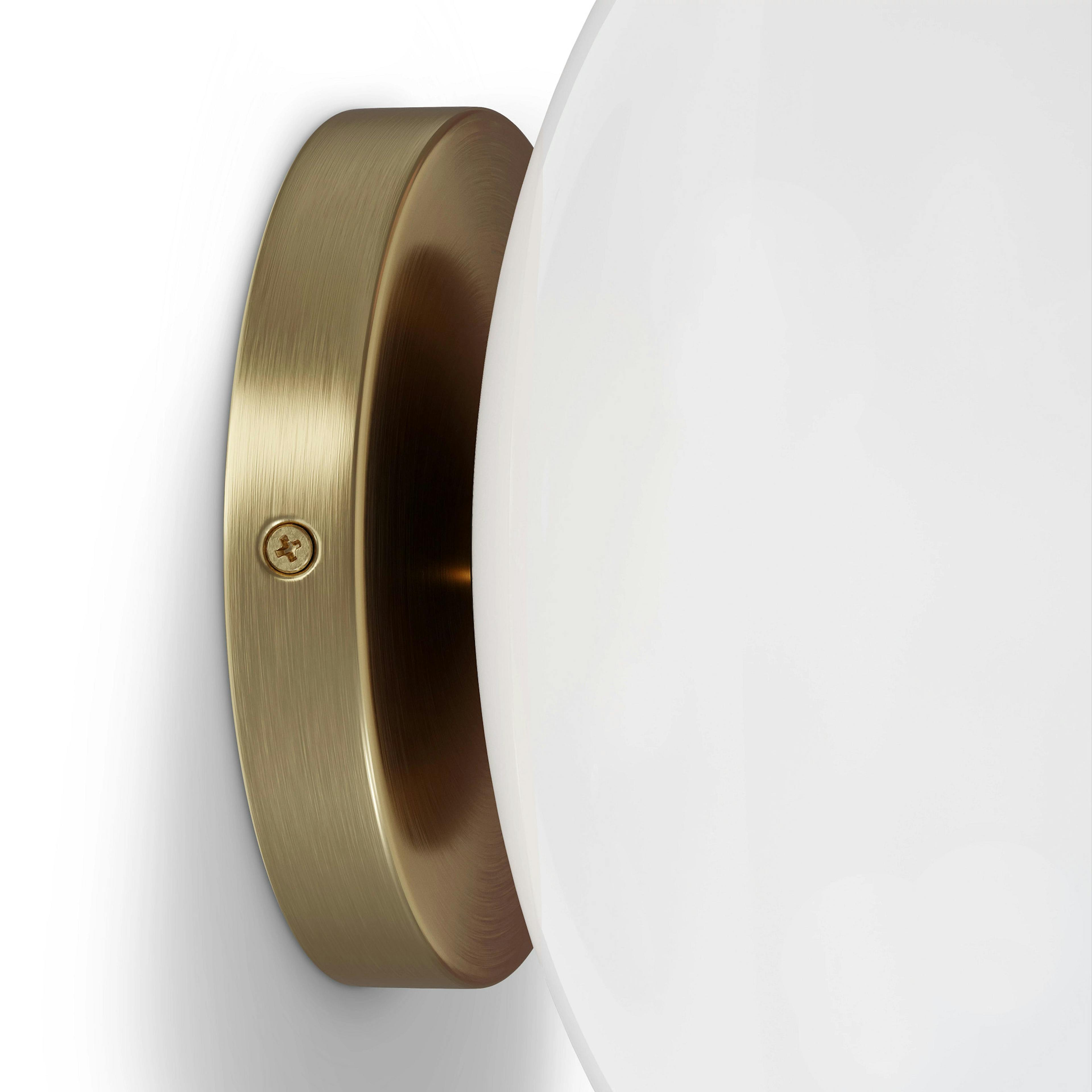 The Warm Glow Brass Sconce