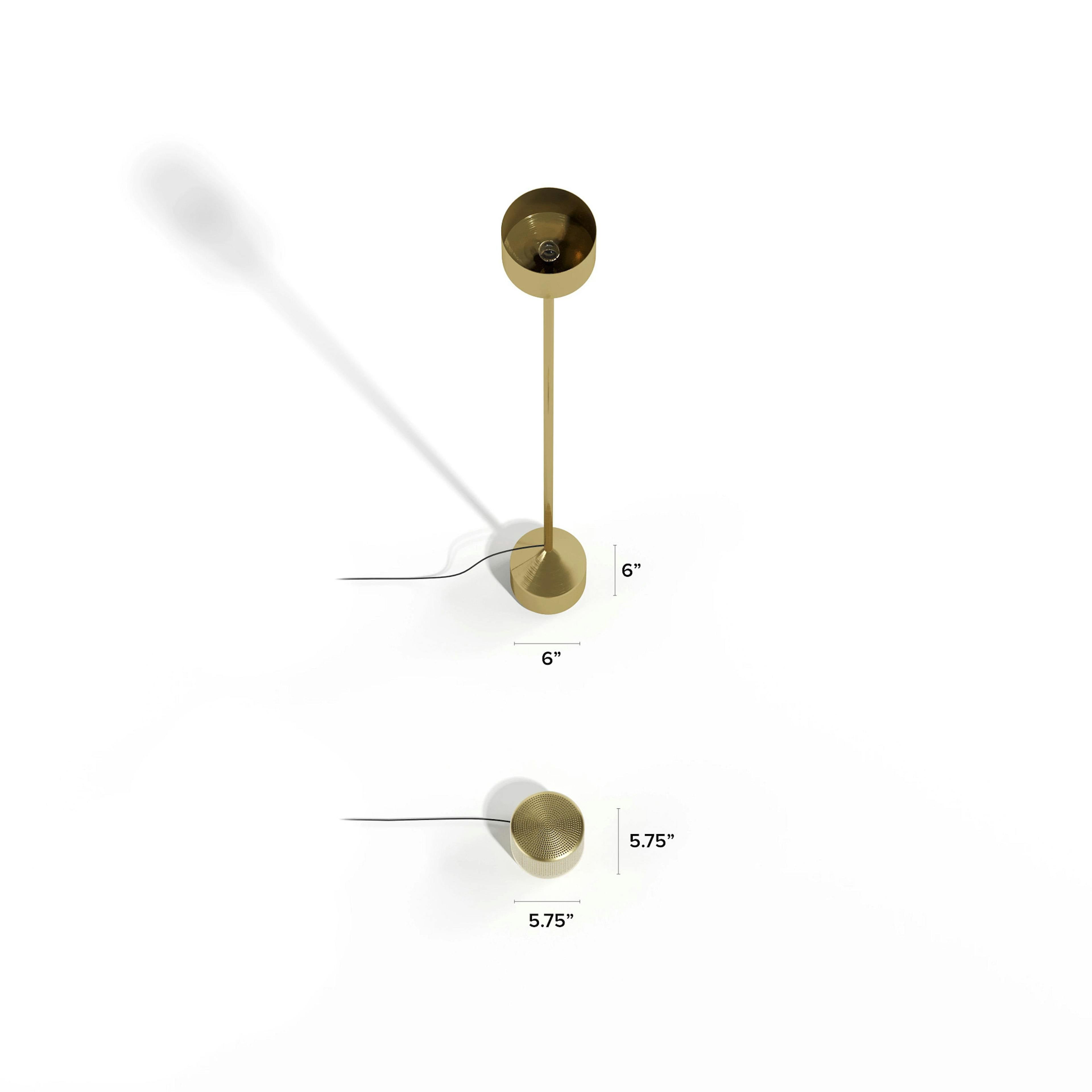 The Corner Glow Brass Floor Lamp
