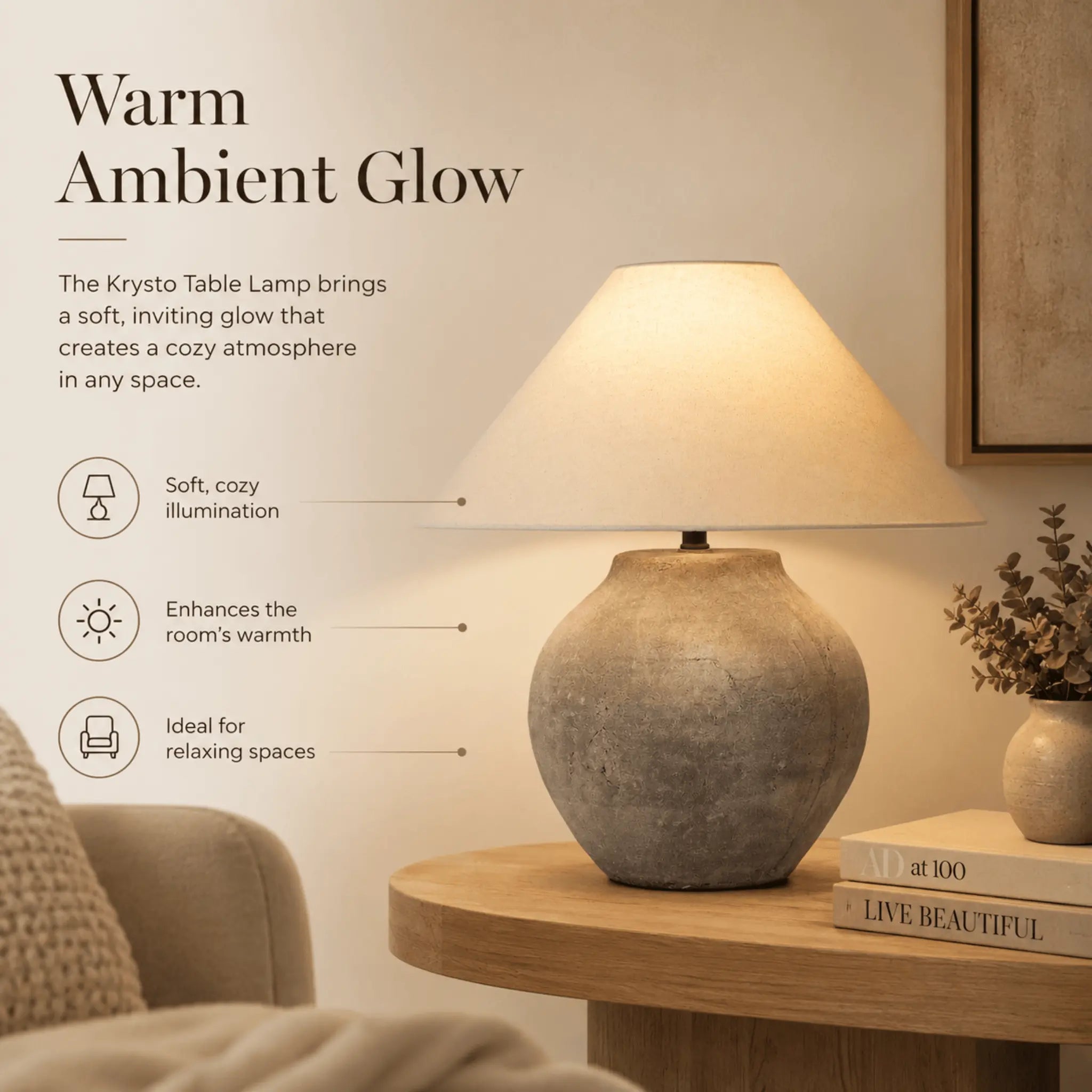 The Quiet Stoneware Lamp