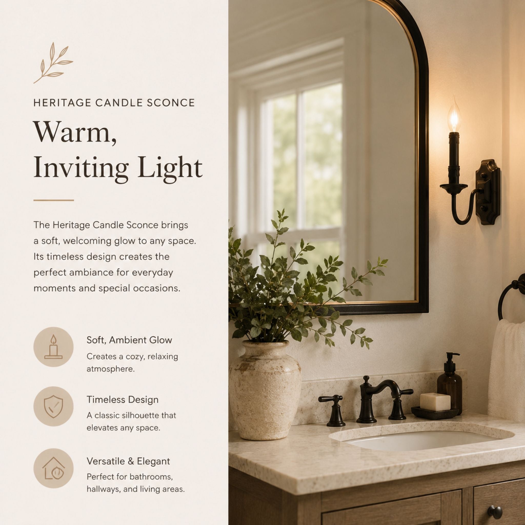 The Heritage Candle Sconce