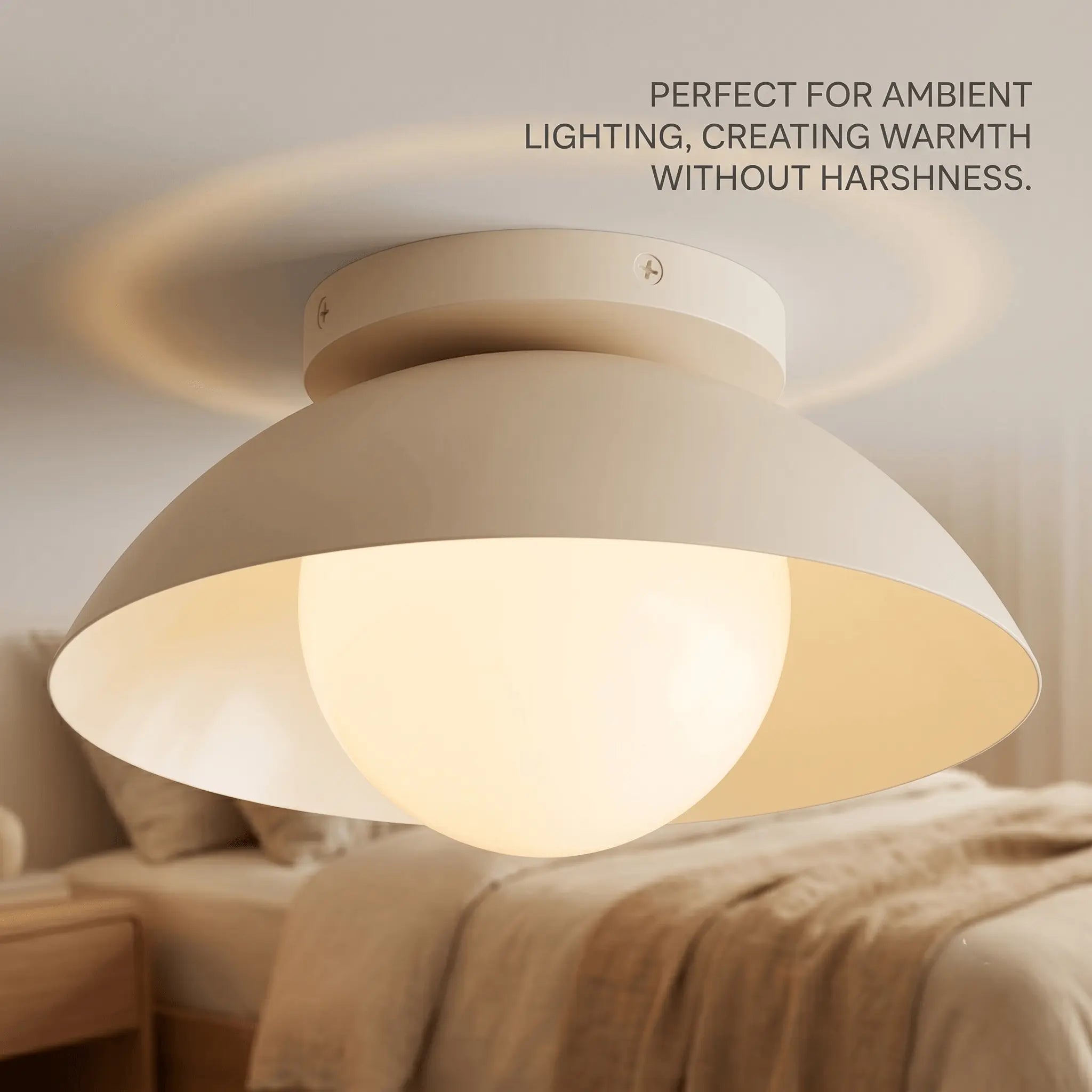 The Soft Glow Flushmount Light
