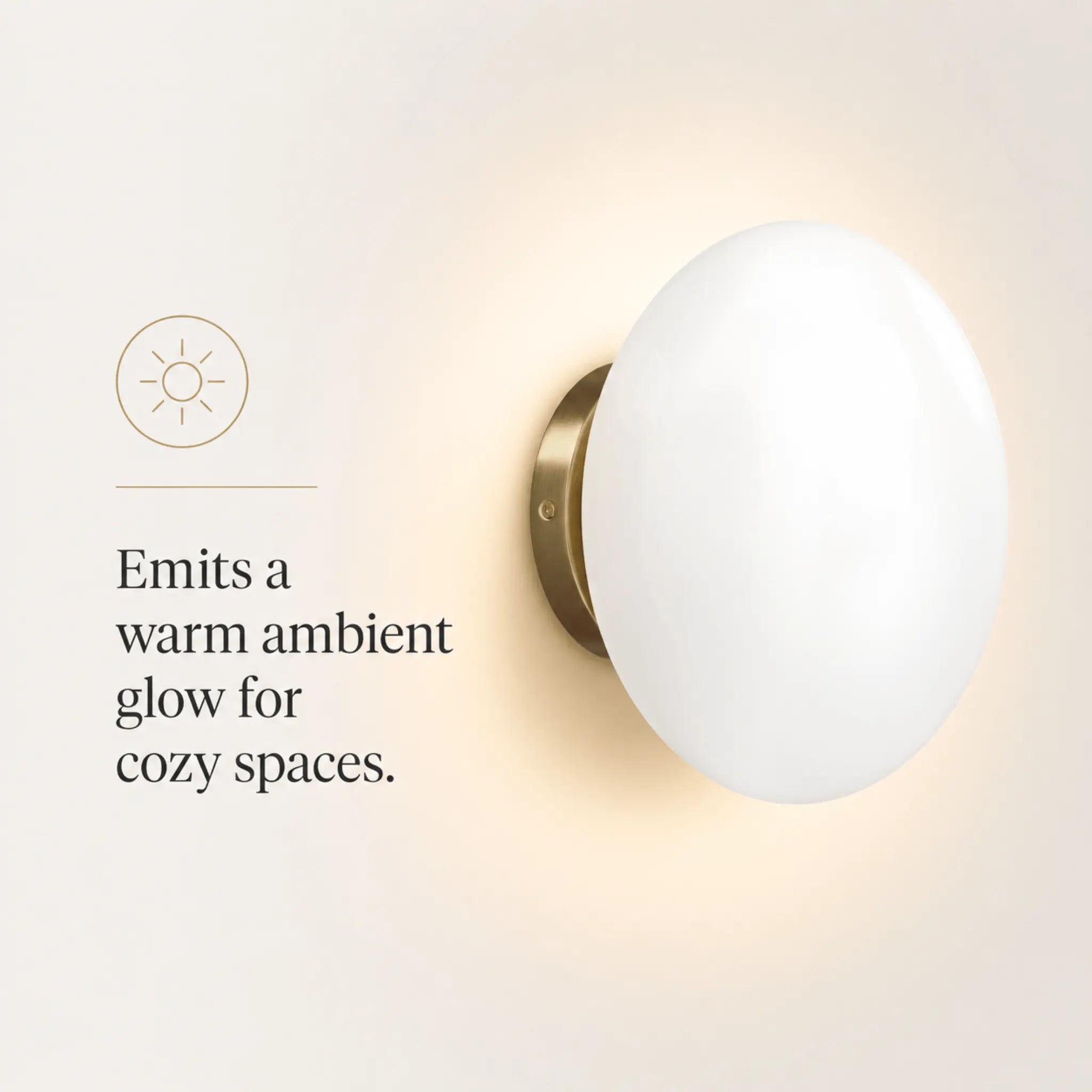 The Warm Glow Brass Sconce