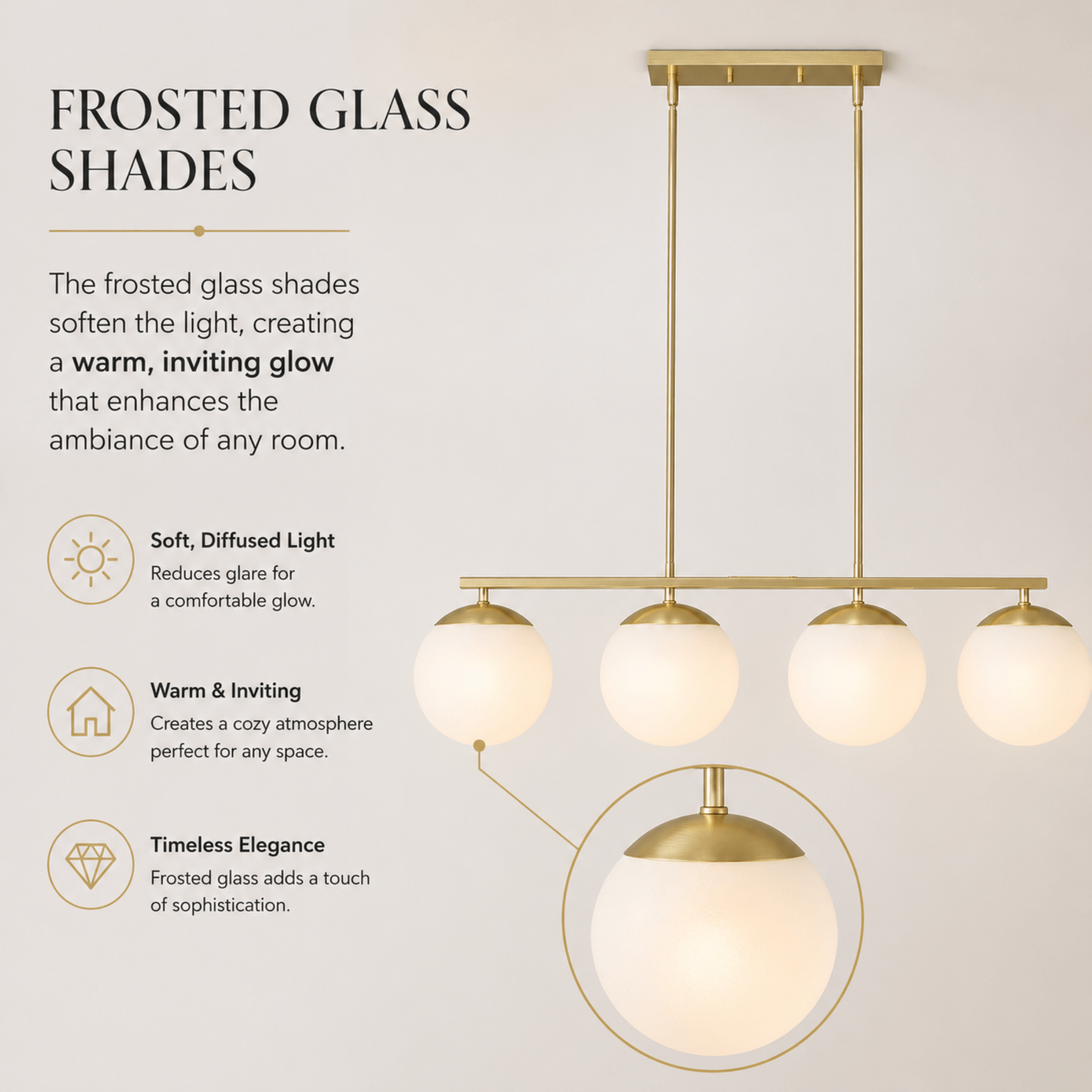 The Warm Glow Moon Chandelier