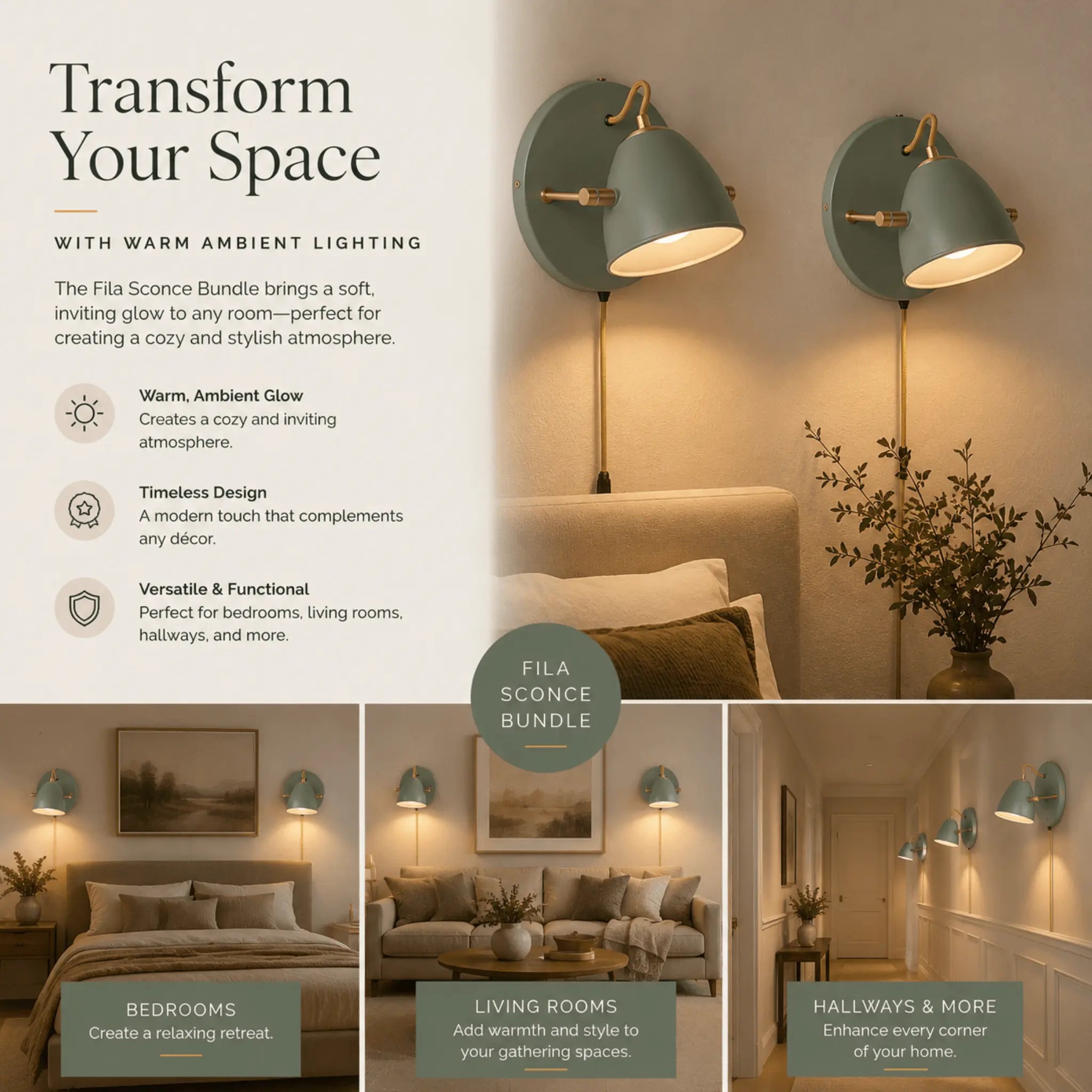 The Quiet Corner Sconce Set