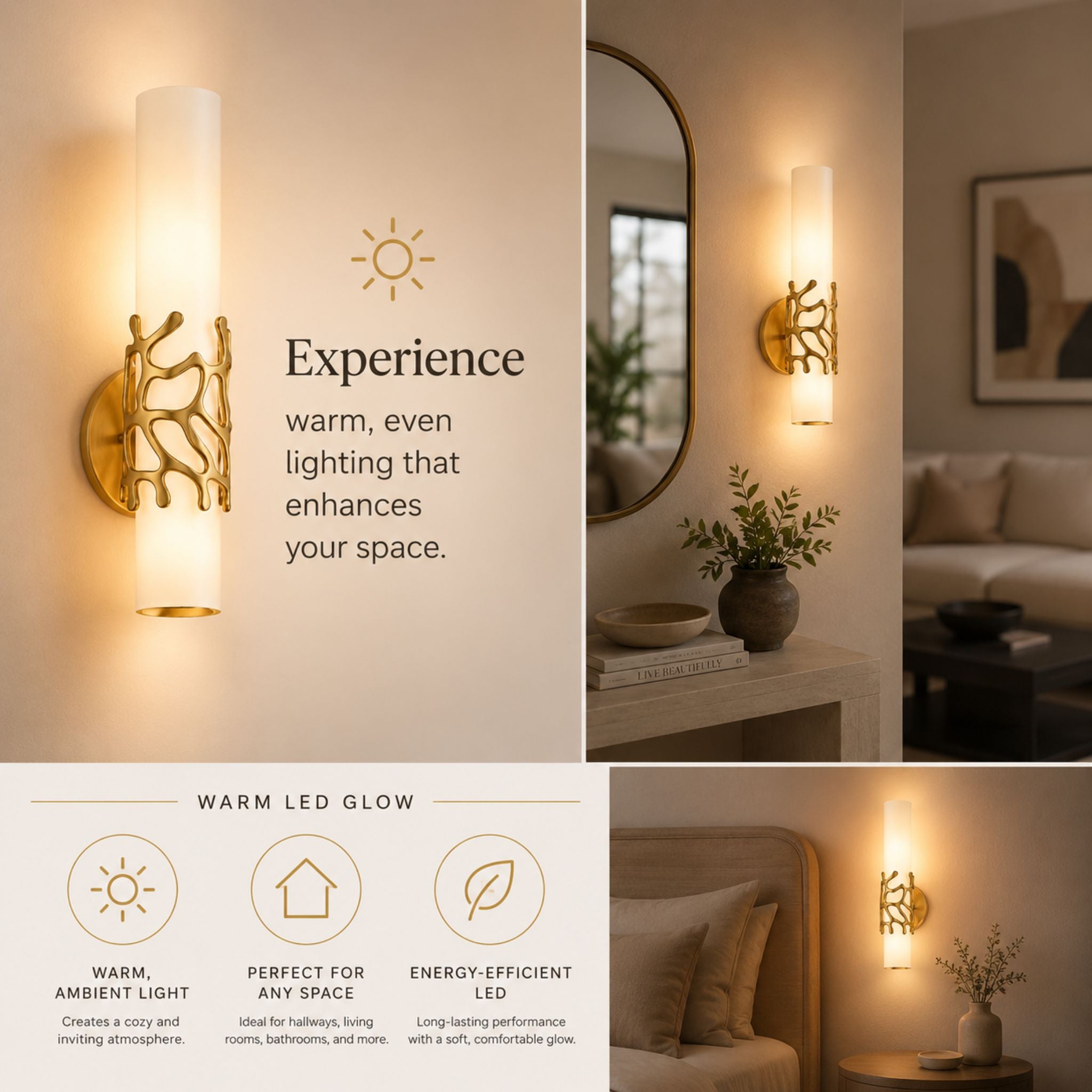 The Golden Reef Wall Light