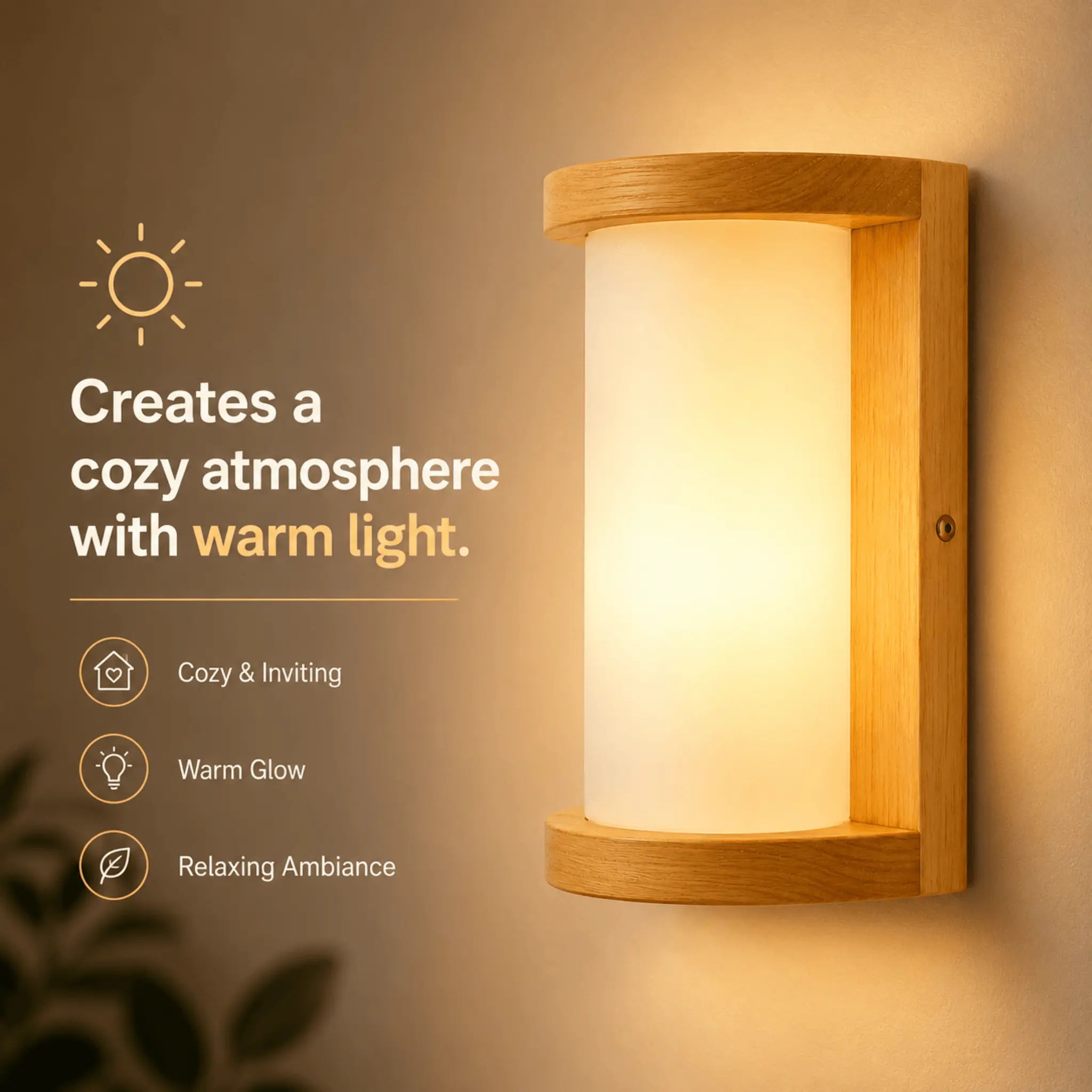 The Warm Wood Wall Sconce