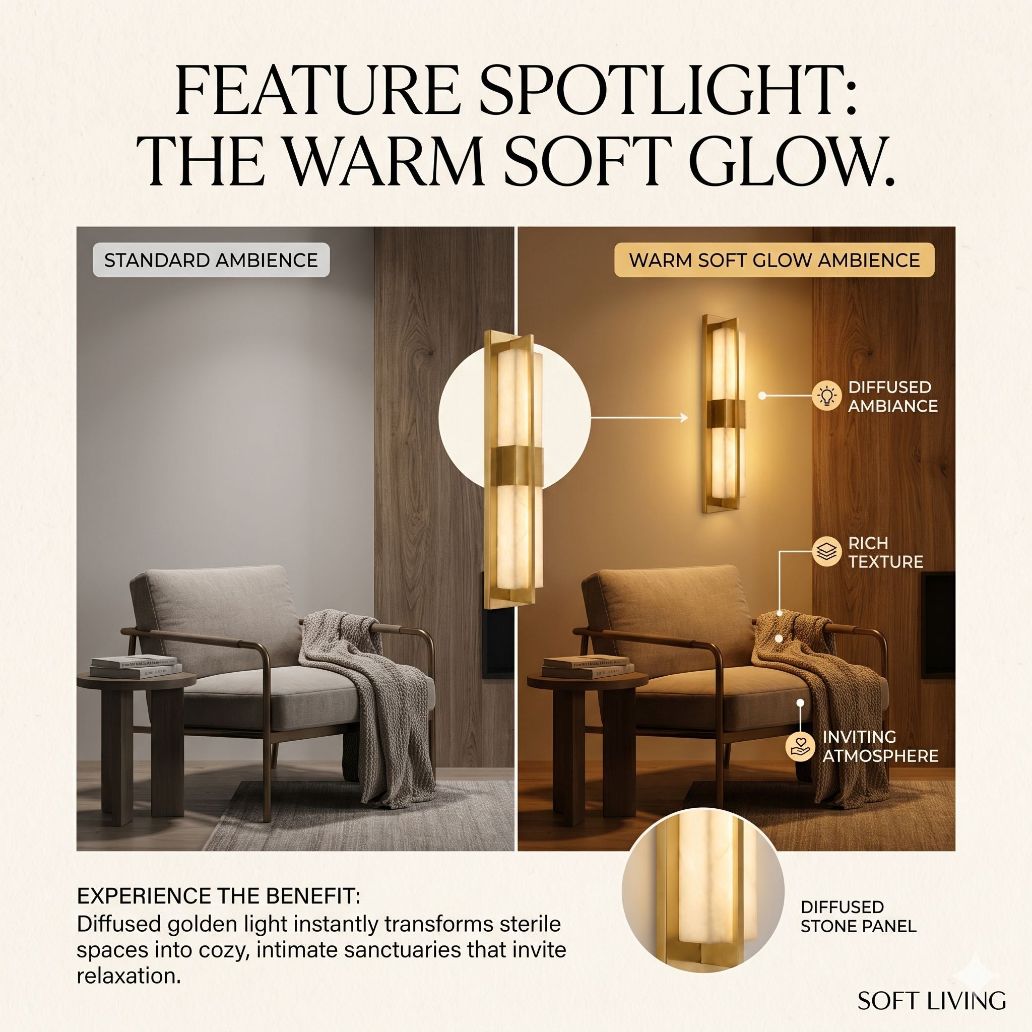 The Opaline Gold Wall Light