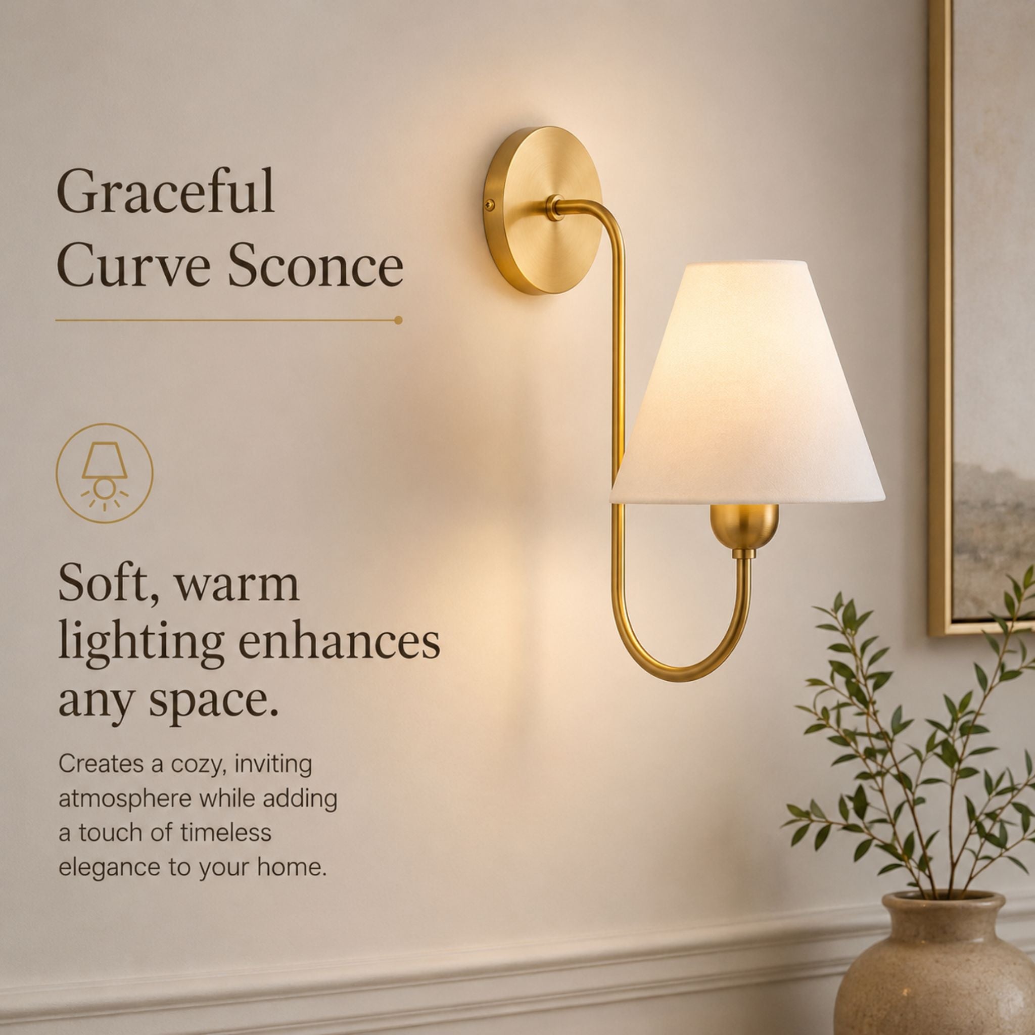 The Graceful Curve Sconce