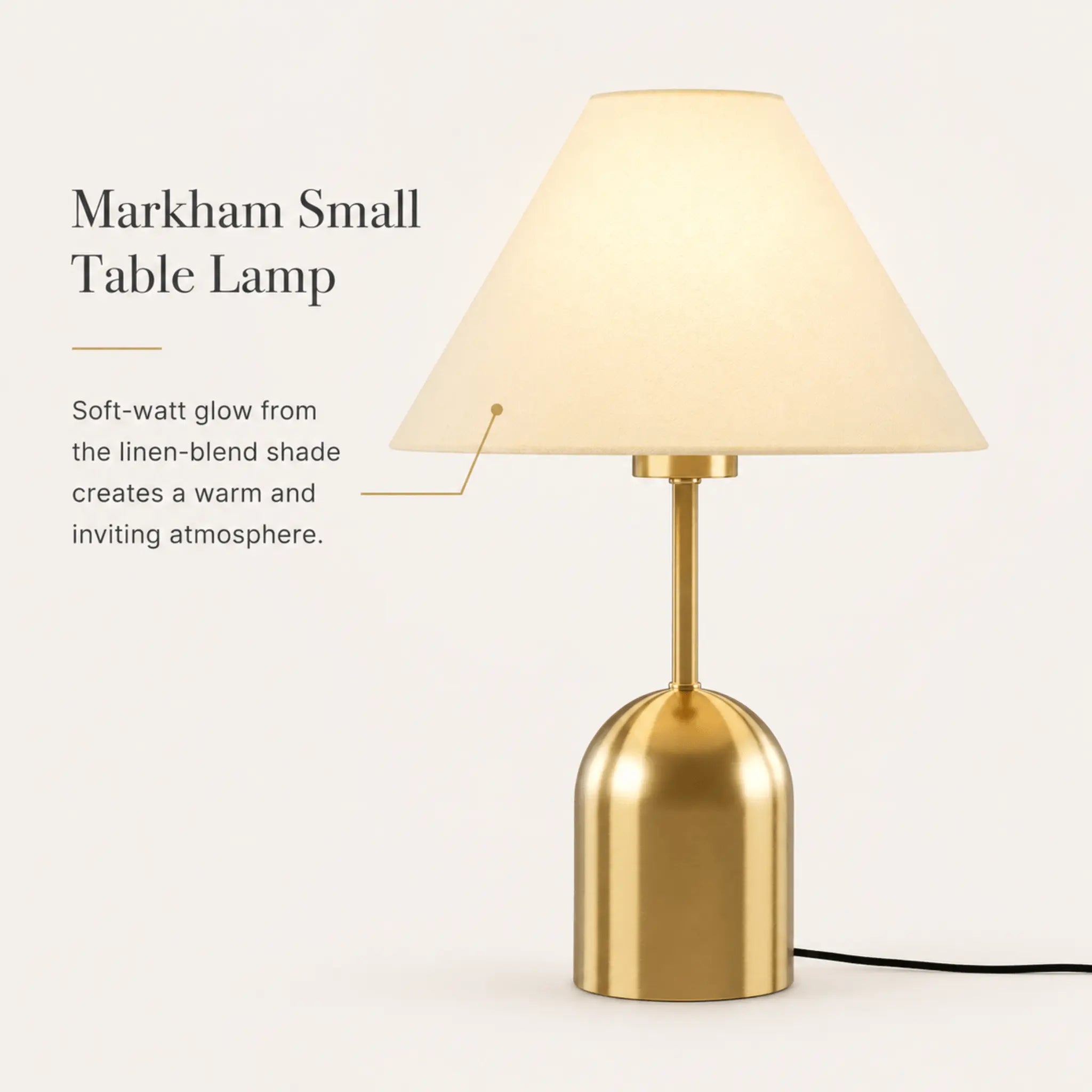The Warm Glow Brass Table Lamp