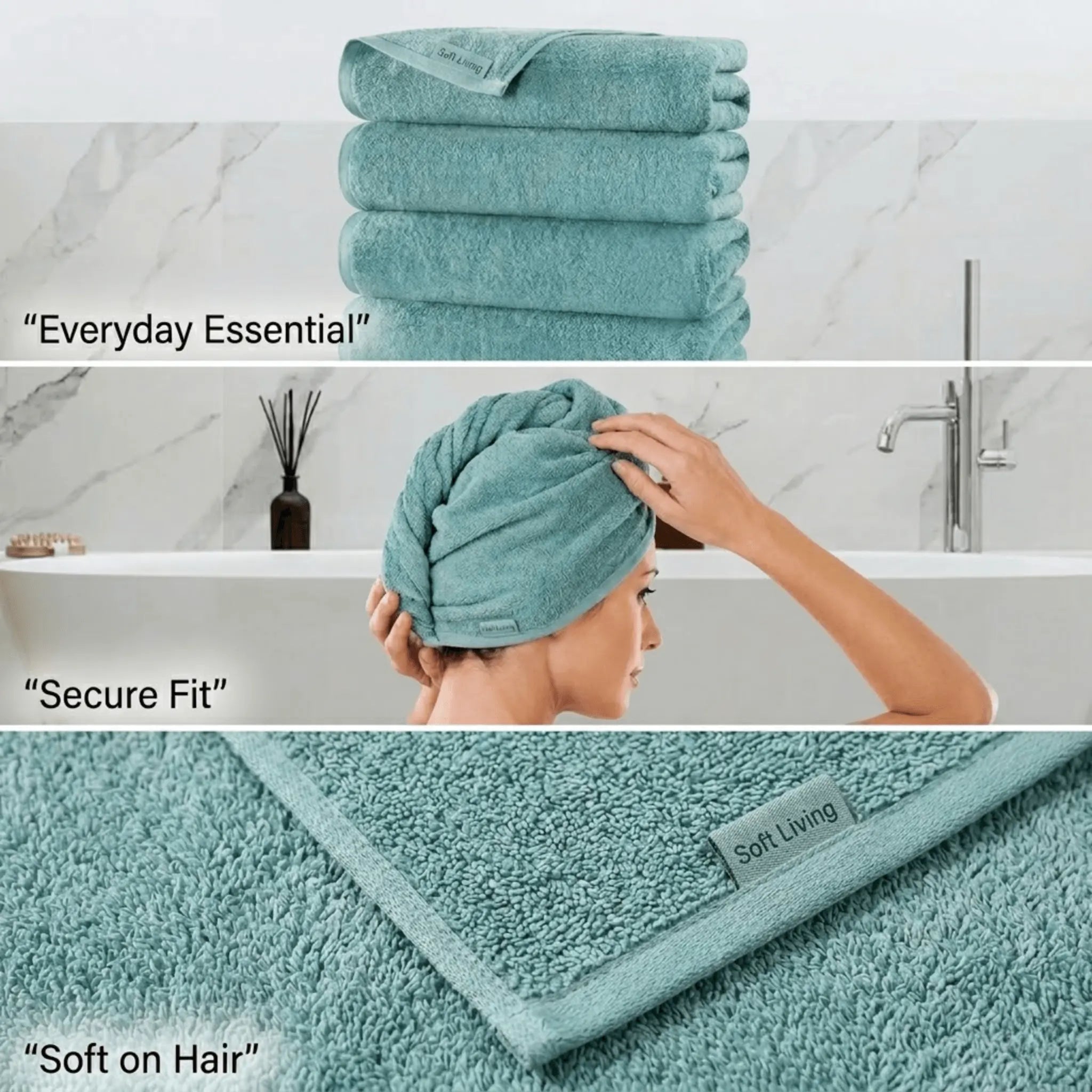 The Everyday Cotton Hair Towel