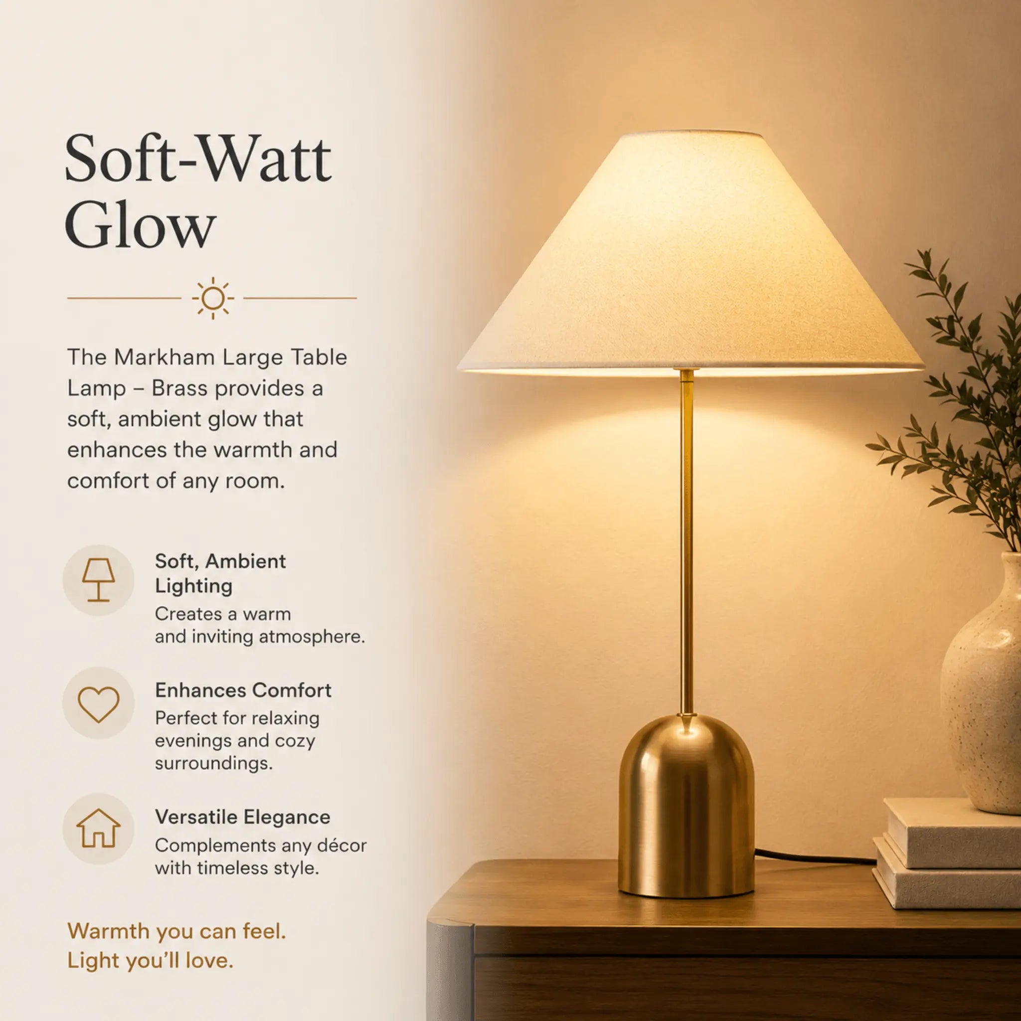 The Warm Brass Table Lamp