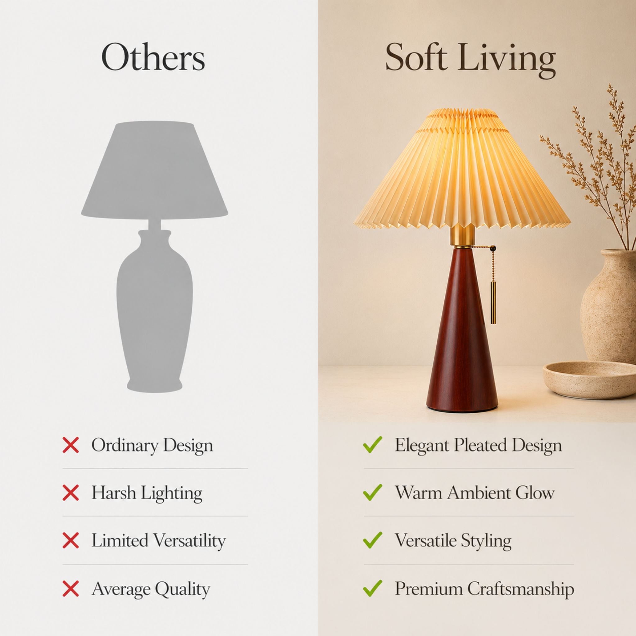 The Briar Pleated Table Lamp