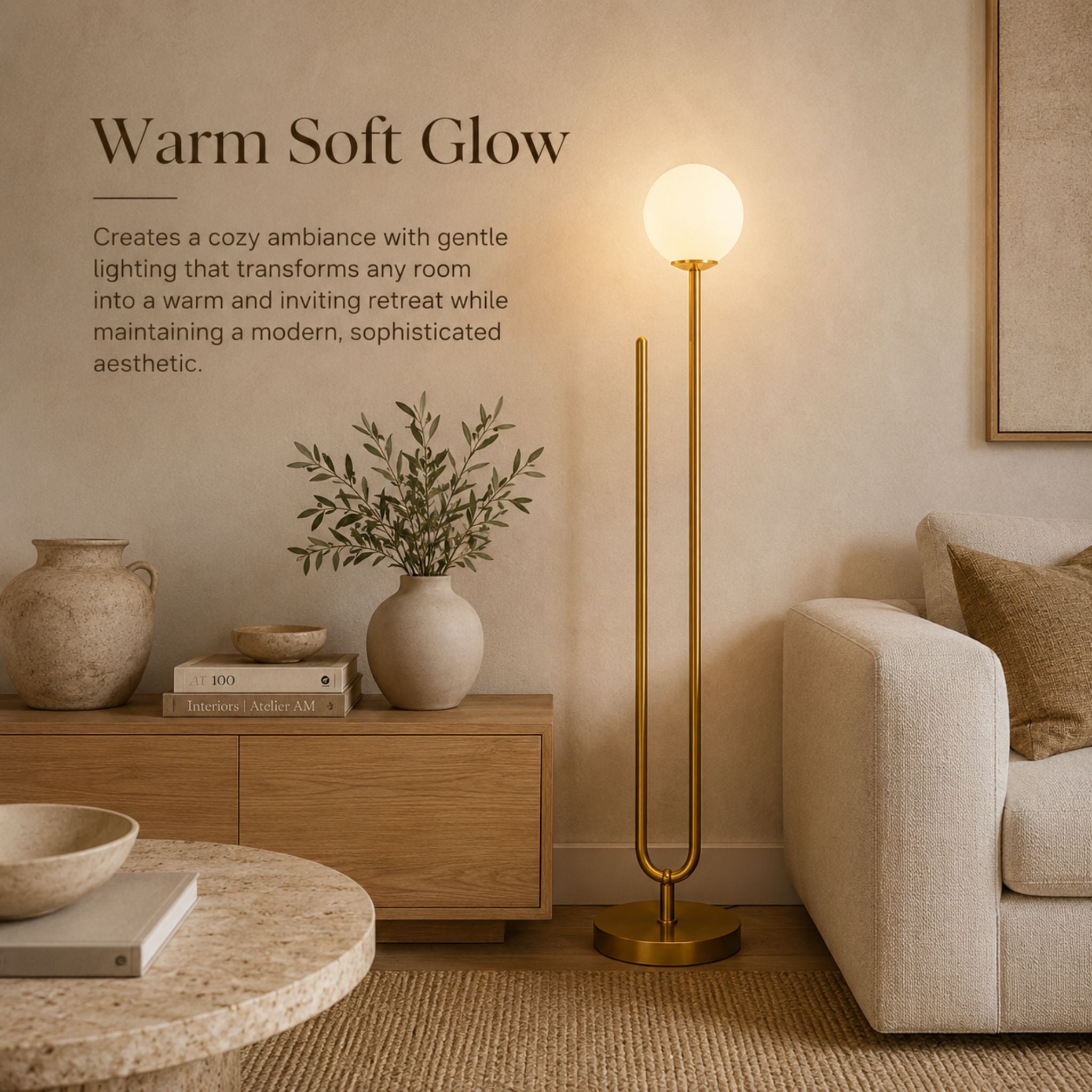 The Luna Globe Floor Lamp