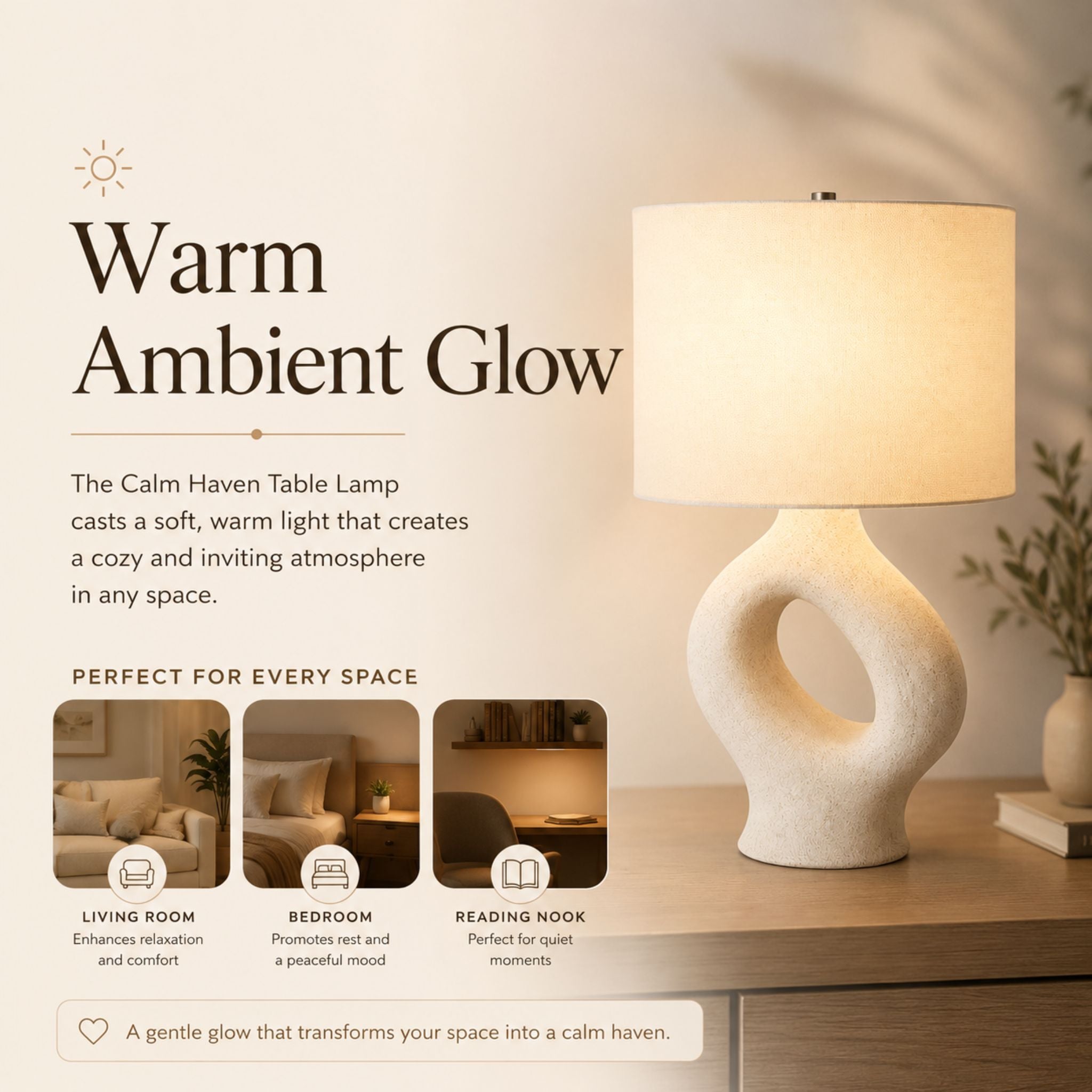 The Calm Haven Table Lamp