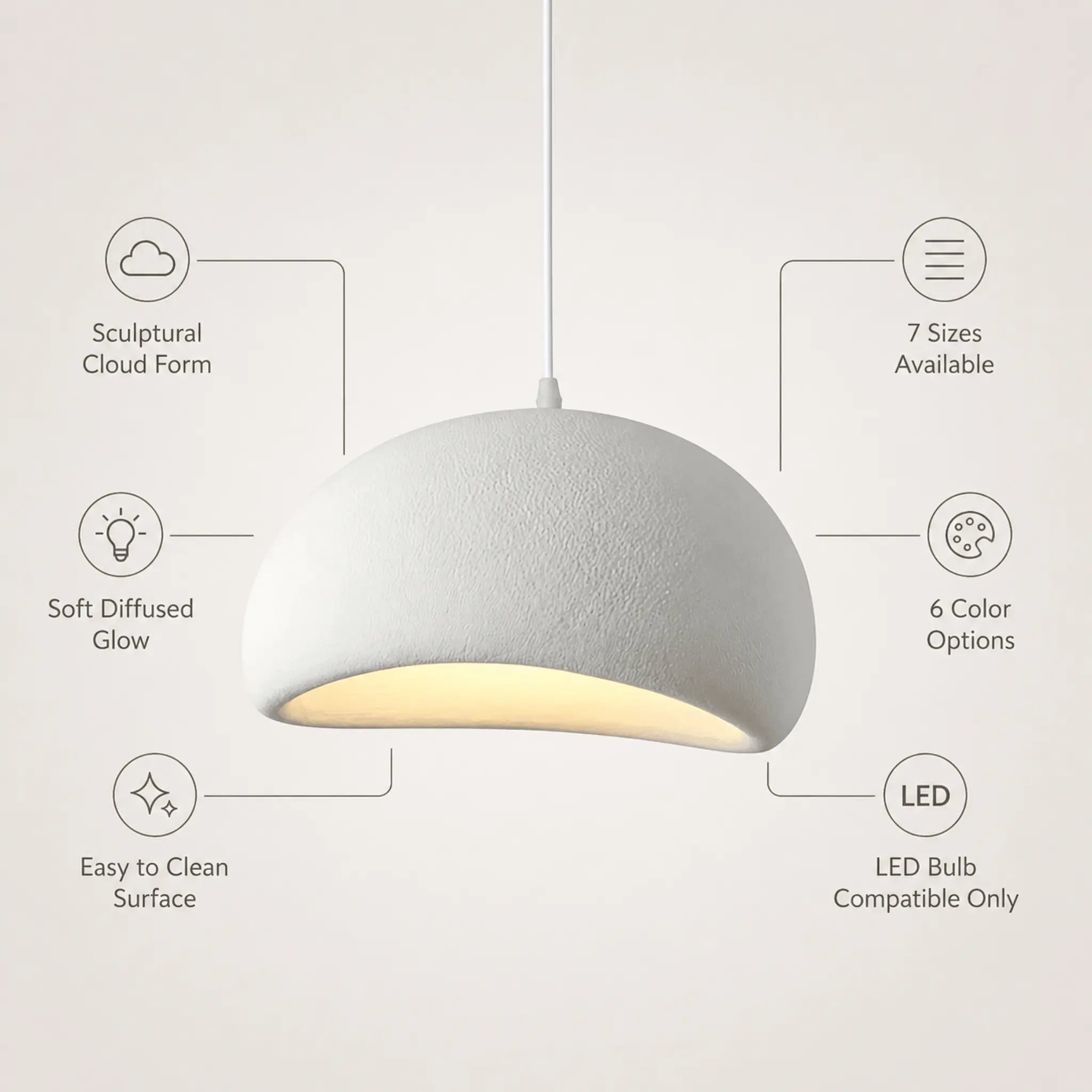 The Cloud Drift Pendant Light