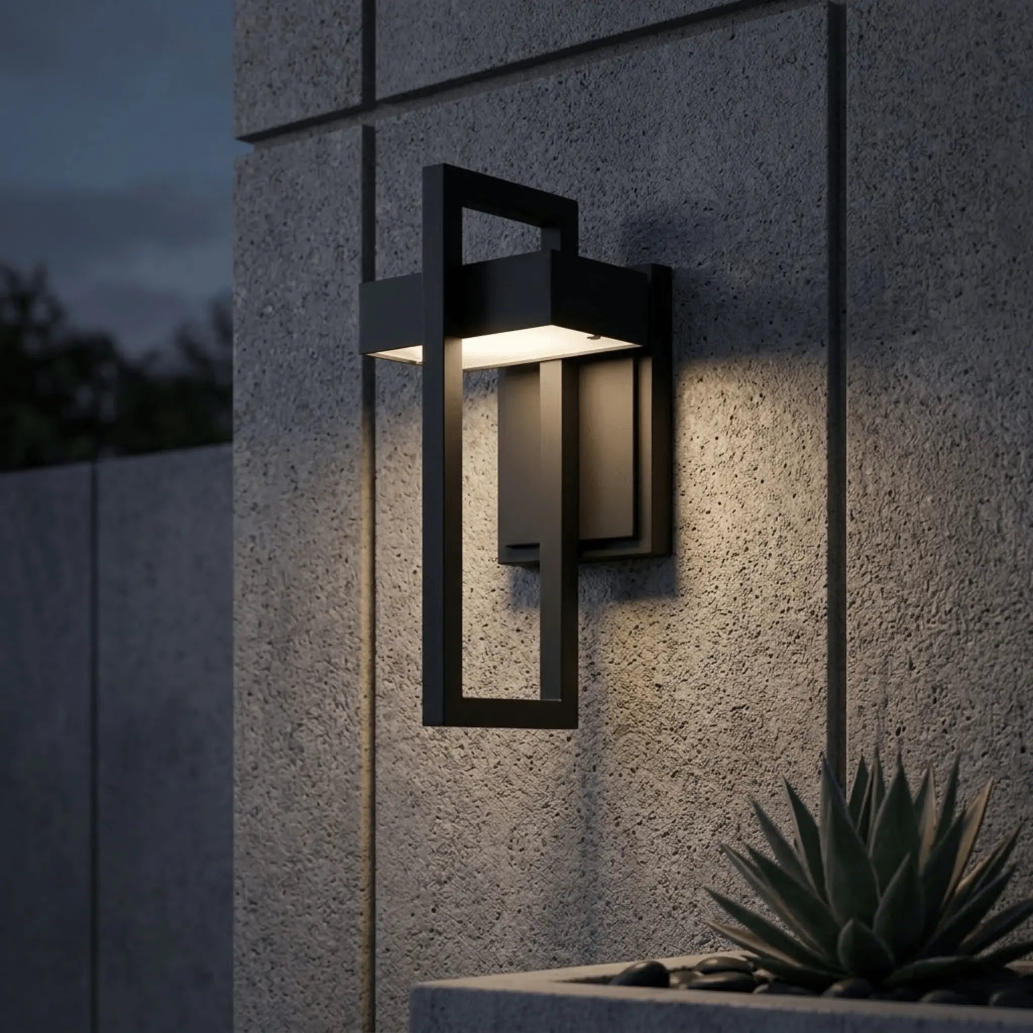 Soft Living Angular Outdoor LED Wall Light