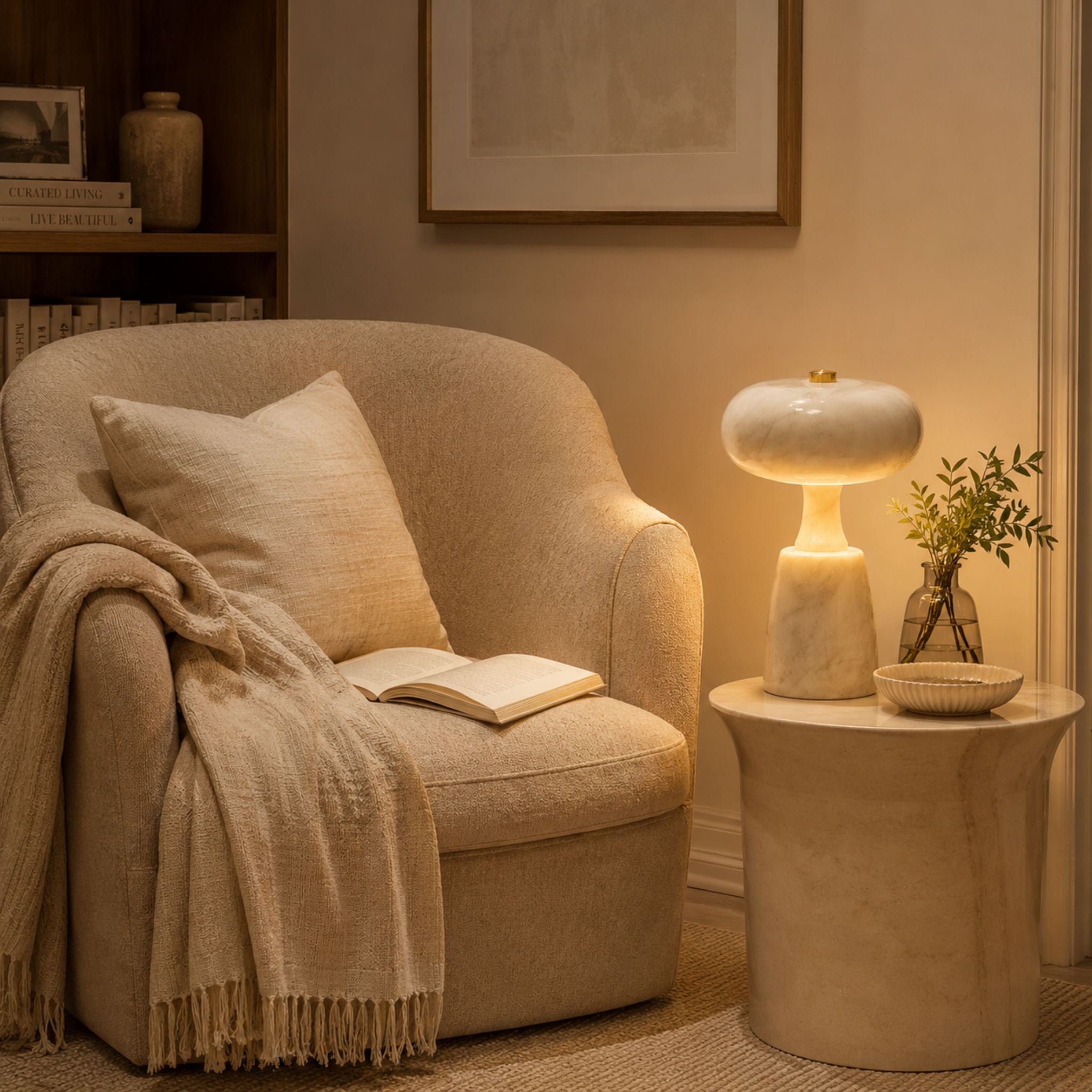 The Marble Glow Cordless Lamp