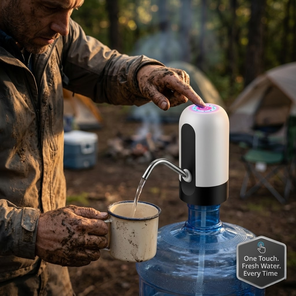 The LiteTrek HydroPress — Fresh Water. One Touch. Anywhere