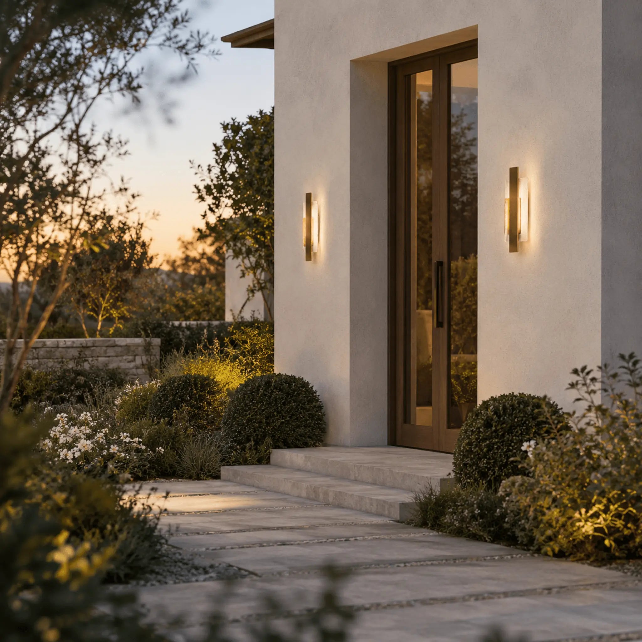 The Curb Appeal Brass Outdoor Light