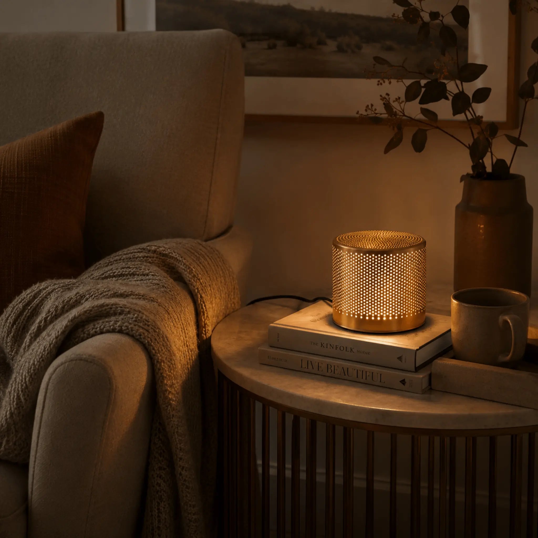 The Twinkle Brass Accent Lamp