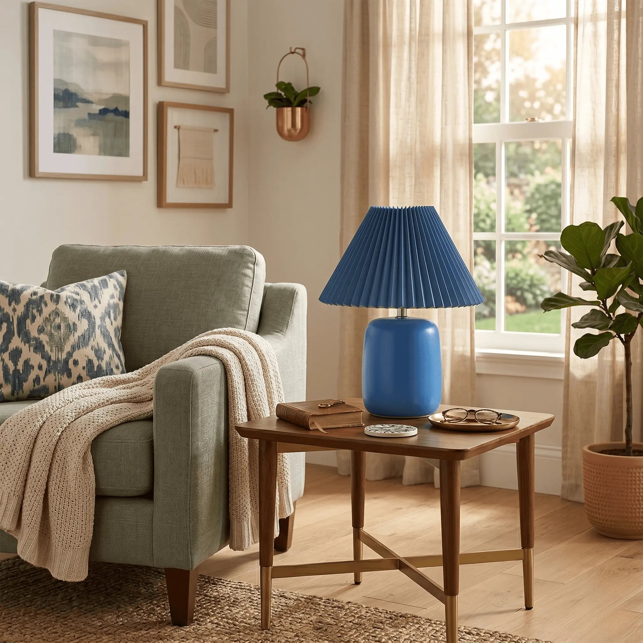 The Cerulean Ceramic Table Lamp