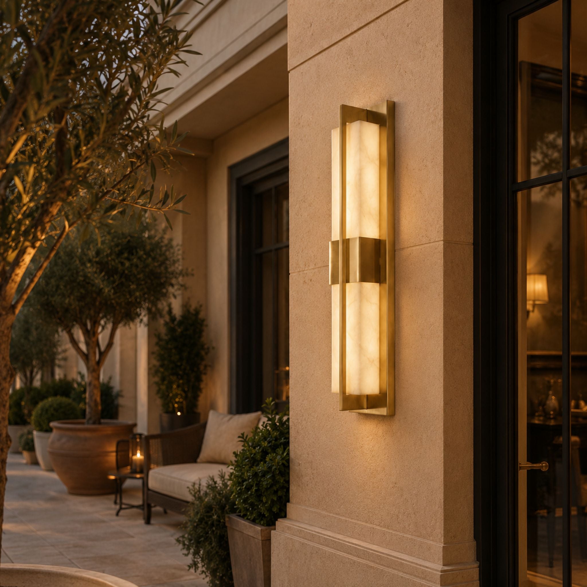 The Opaline Gold Wall Light