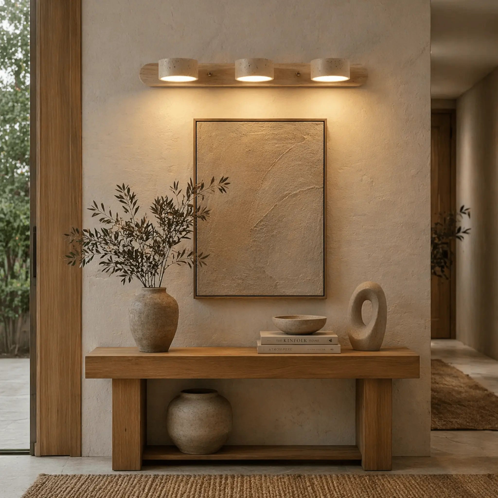 The Travertine Wall Light — Natural Stone Meets Warm Minimalist Design