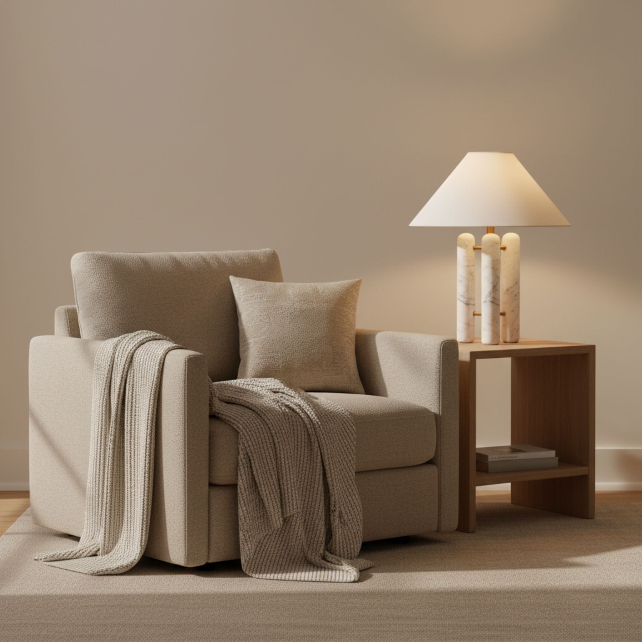 The Trio Marble Table Lamp